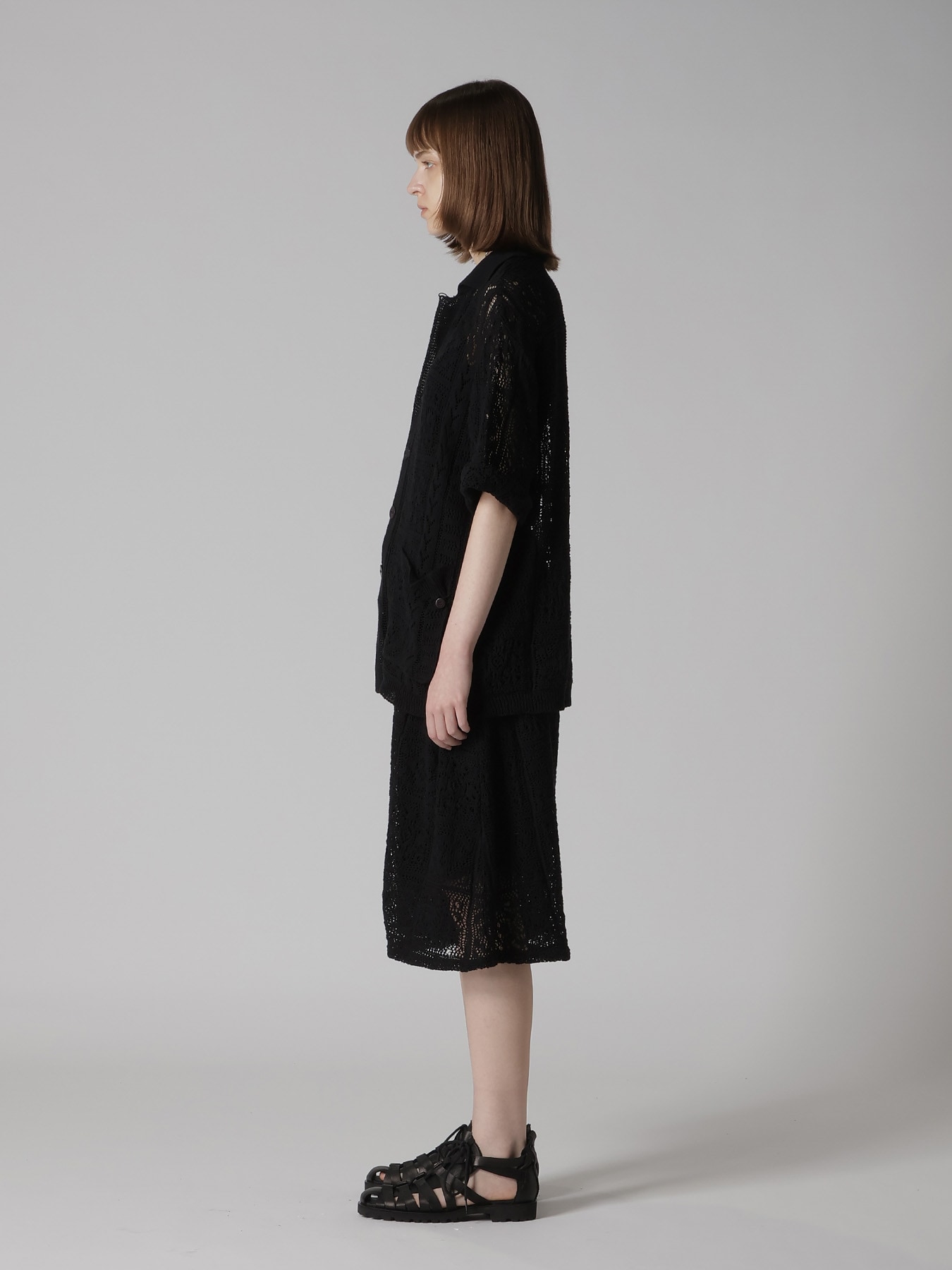 MEXICAN TILE PATTERN KNIT SHIRT