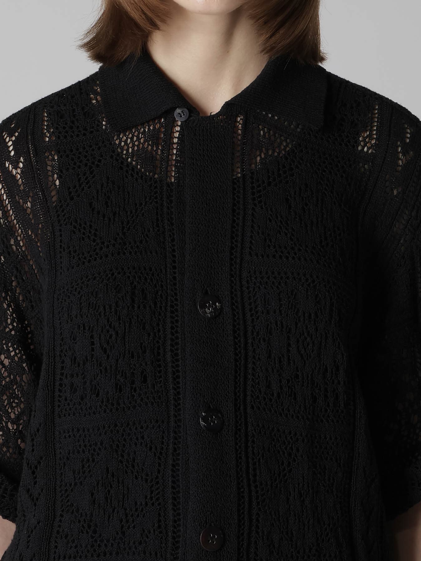 MEXICAN TILE PATTERN KNIT SHIRT