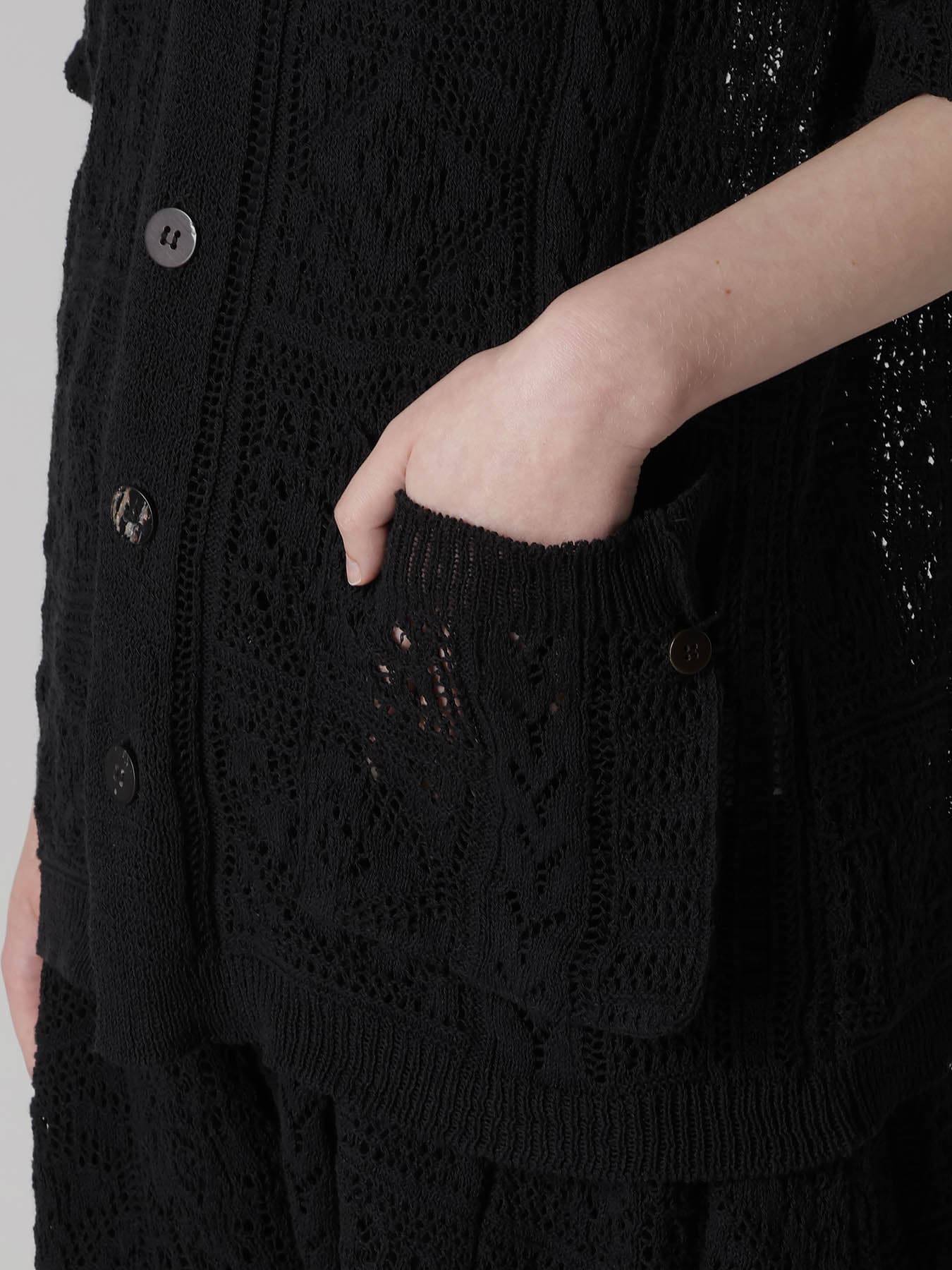 MEXICAN TILE PATTERN KNIT SHIRT