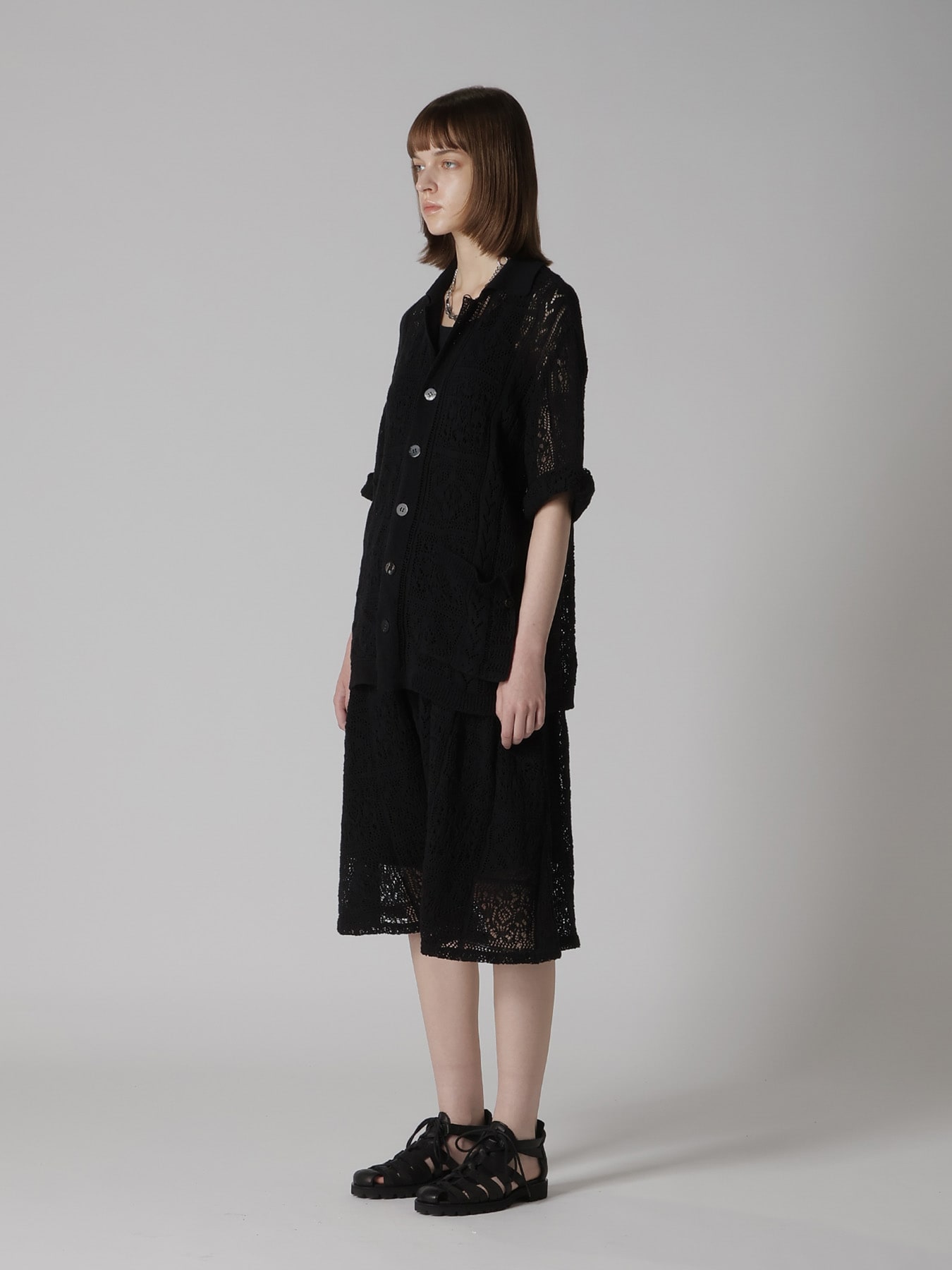 MEXICAN TILE PATTERN KNIT SHIRT