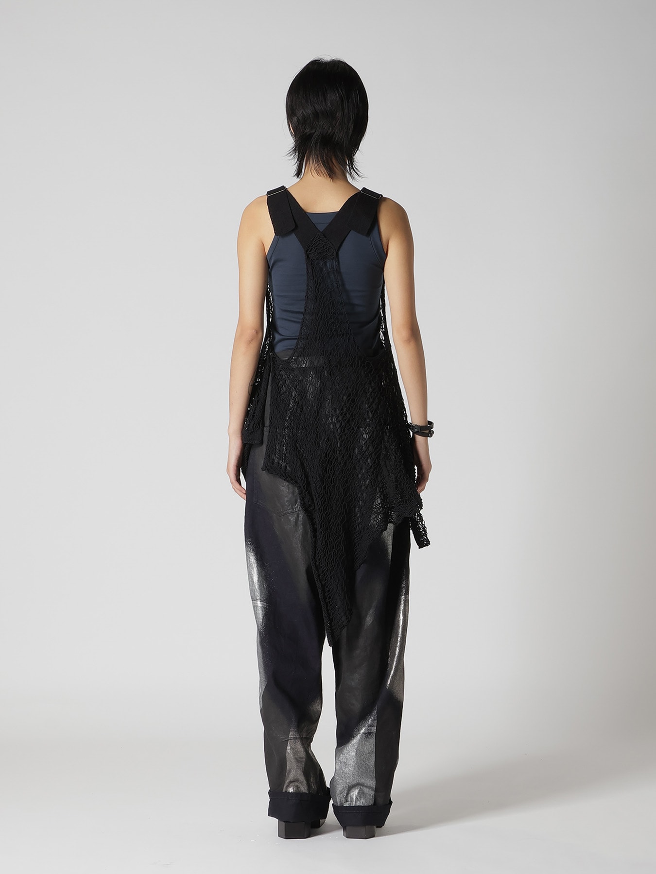 FISHERMAN'S KNIT SQUARE PATTERN PULLOVER