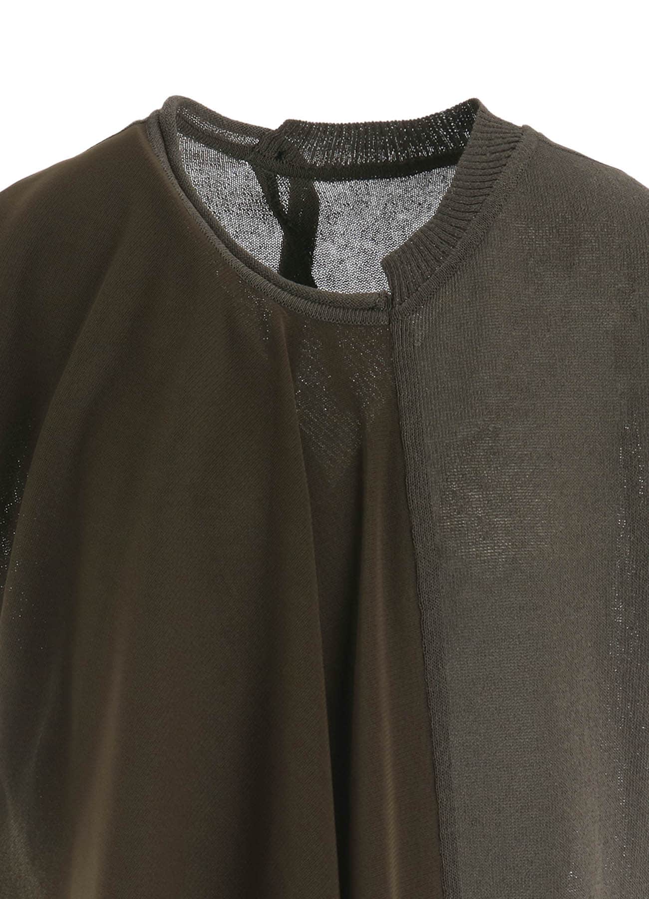 POLYESTER TULLE ASYMMETRIC PULLOVER