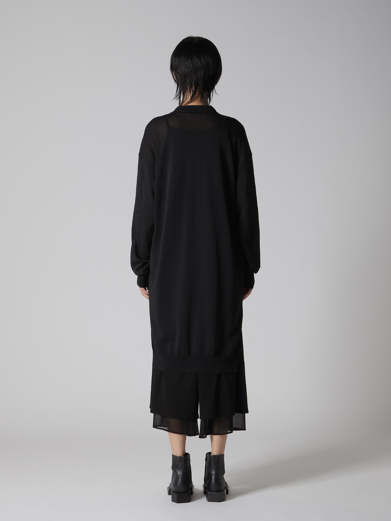 POLYESTER TULLE 2WAY CARDIGAN