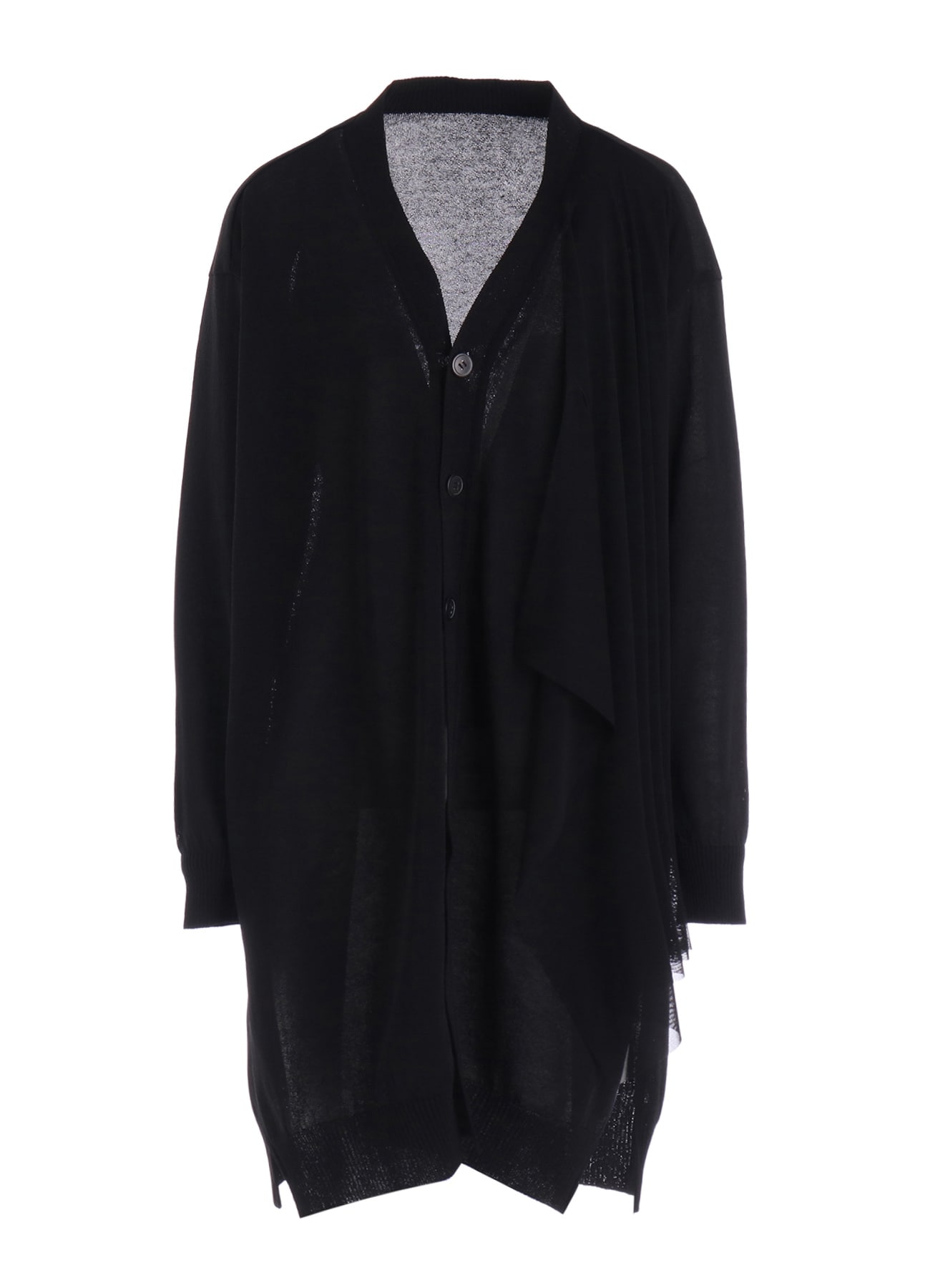 POLYESTER TULLE 2WAY CARDIGAN