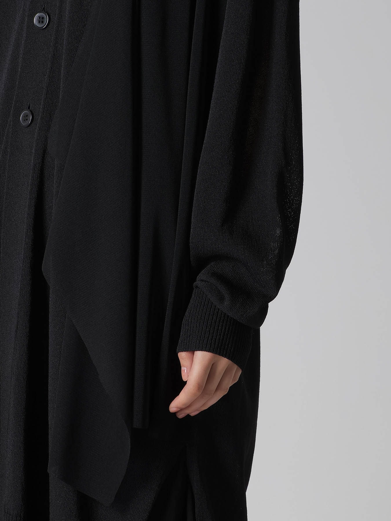 POLYESTER TULLE 2WAY CARDIGAN