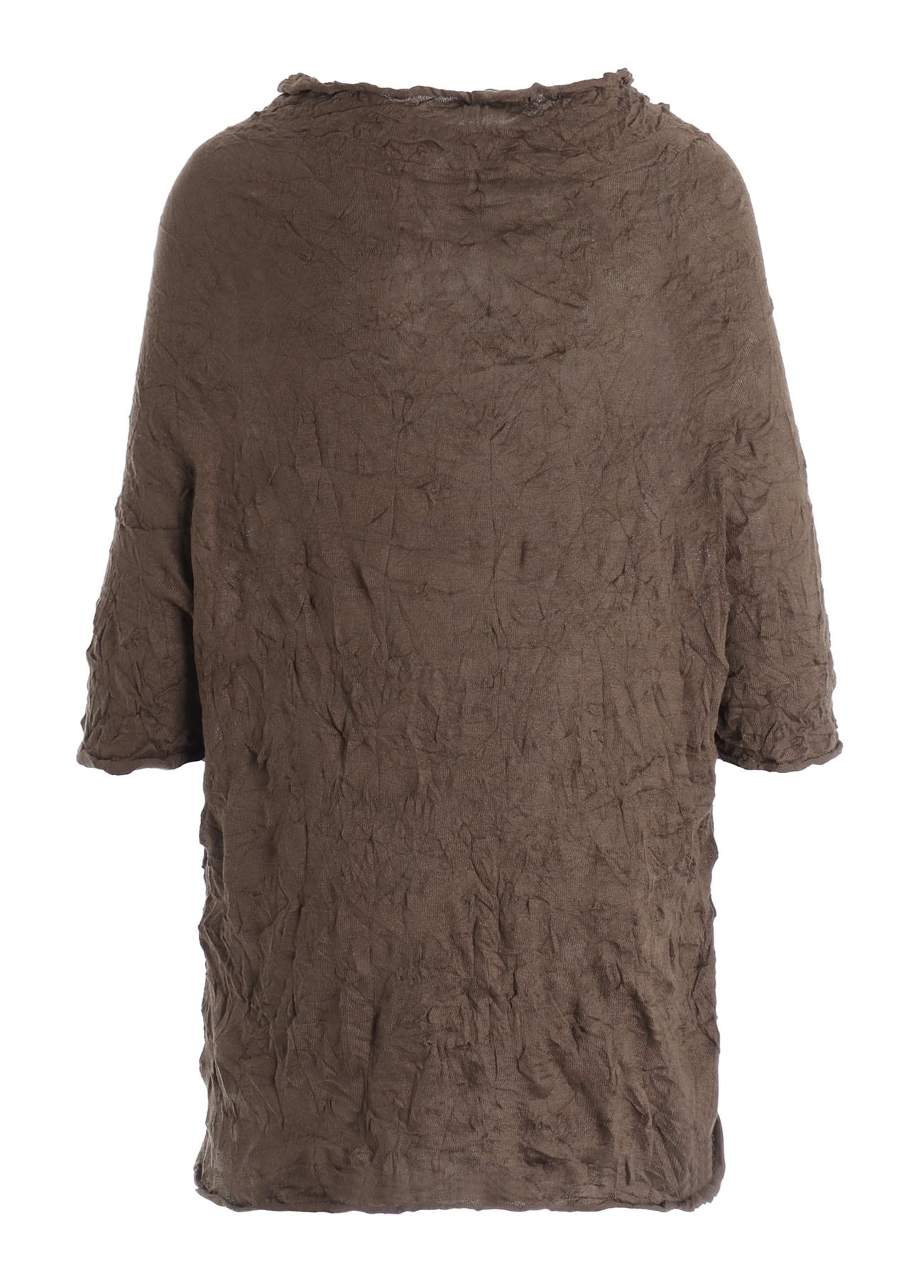 WRINKLED HALF SLEEVE PULLOVER