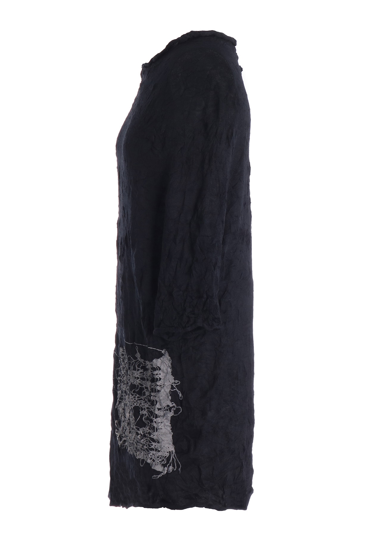 WRINKLED HALF SLEEVE PULLOVER