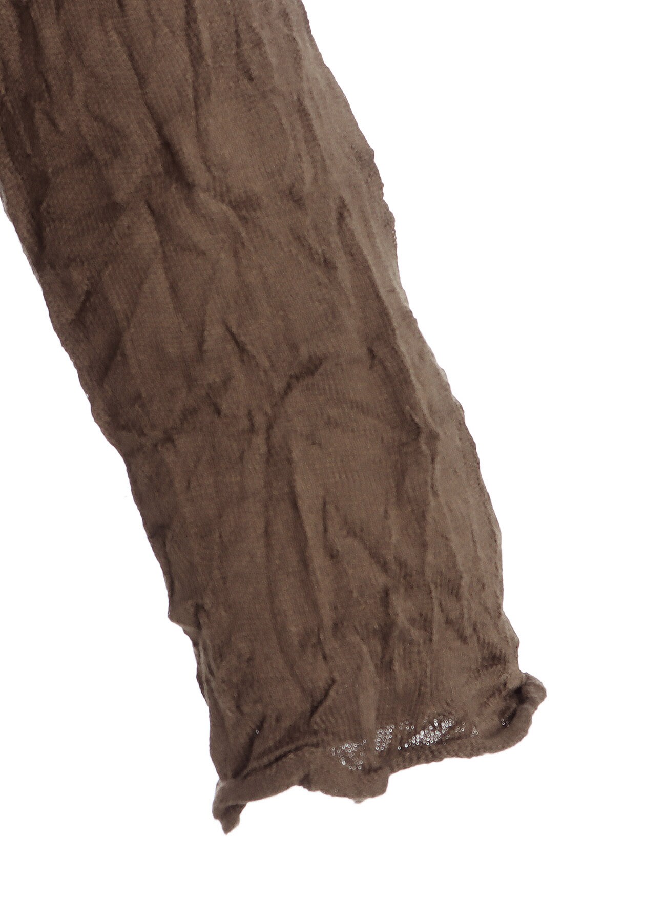 WRINKLED OFF NECK LONG SLEEVE PULLOVER