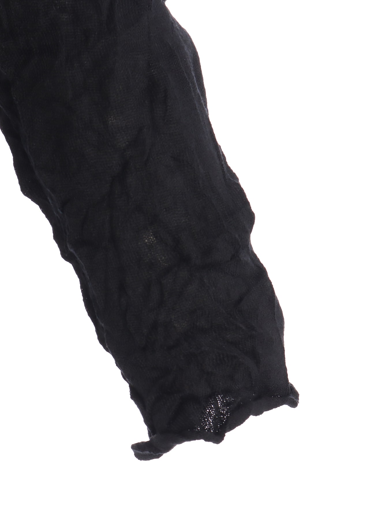 WRINKLED OFF NECK LONG SLEEVE PULLOVER