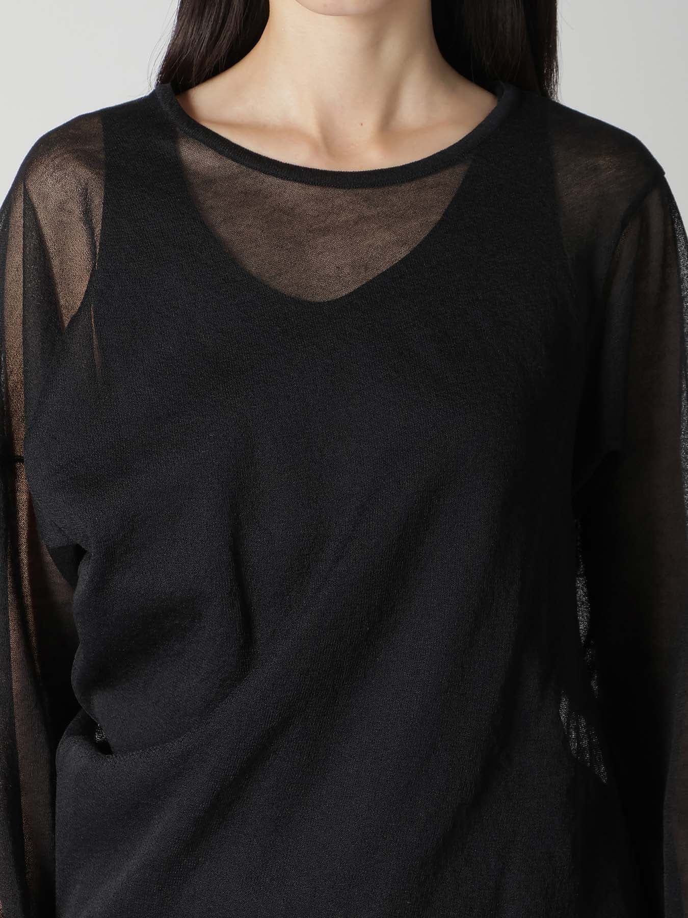 ALLONGE SHEER LONG DRAPE KNIT