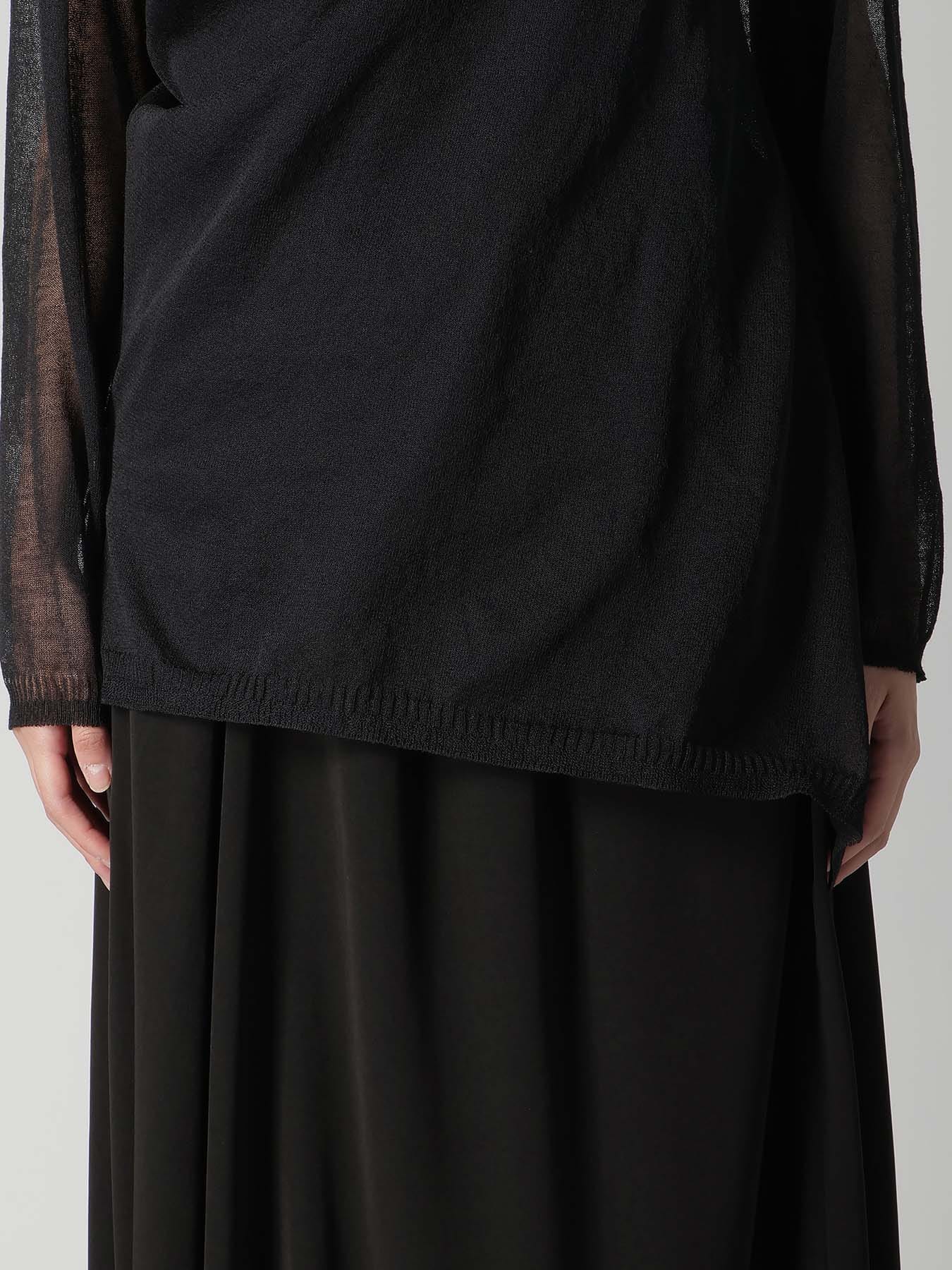 ALLONGE SHEER LONG DRAPE KNIT