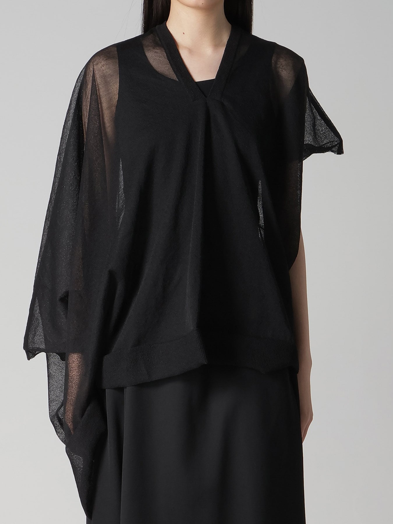 ALLONGE SHEER VEST KNIT