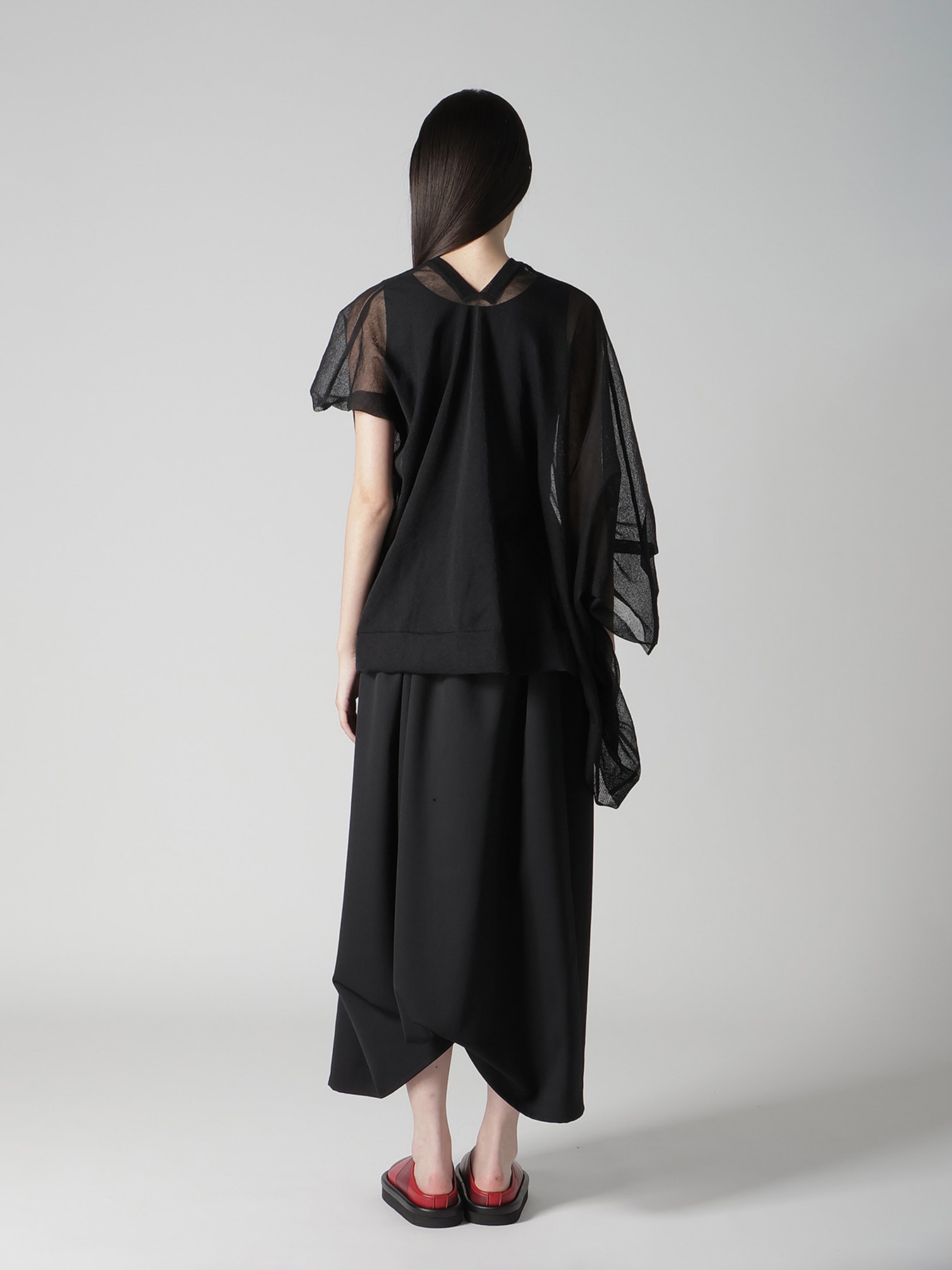 ALLONGE SHEER VEST KNIT