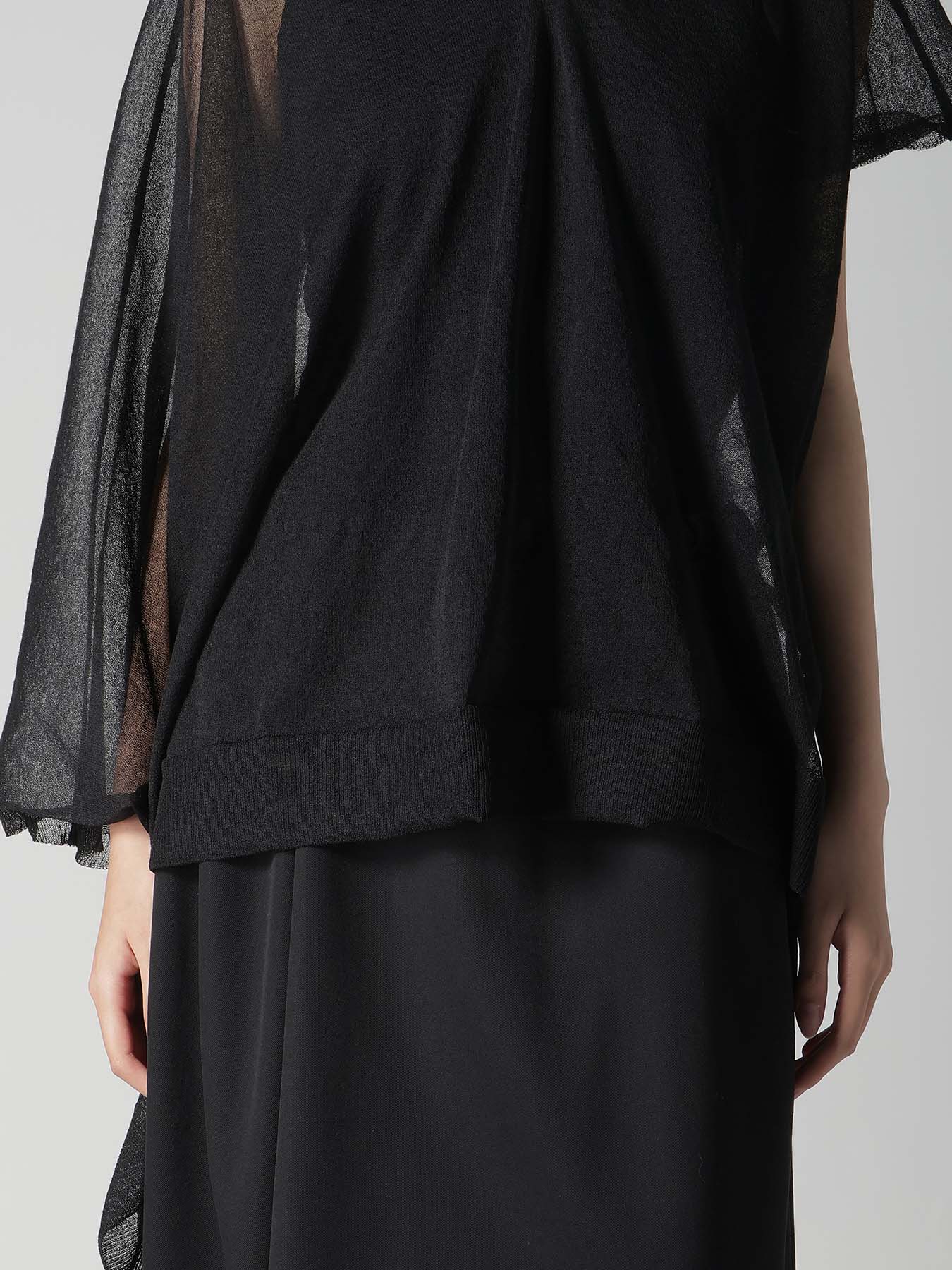 ALLONGE SHEER VEST KNIT