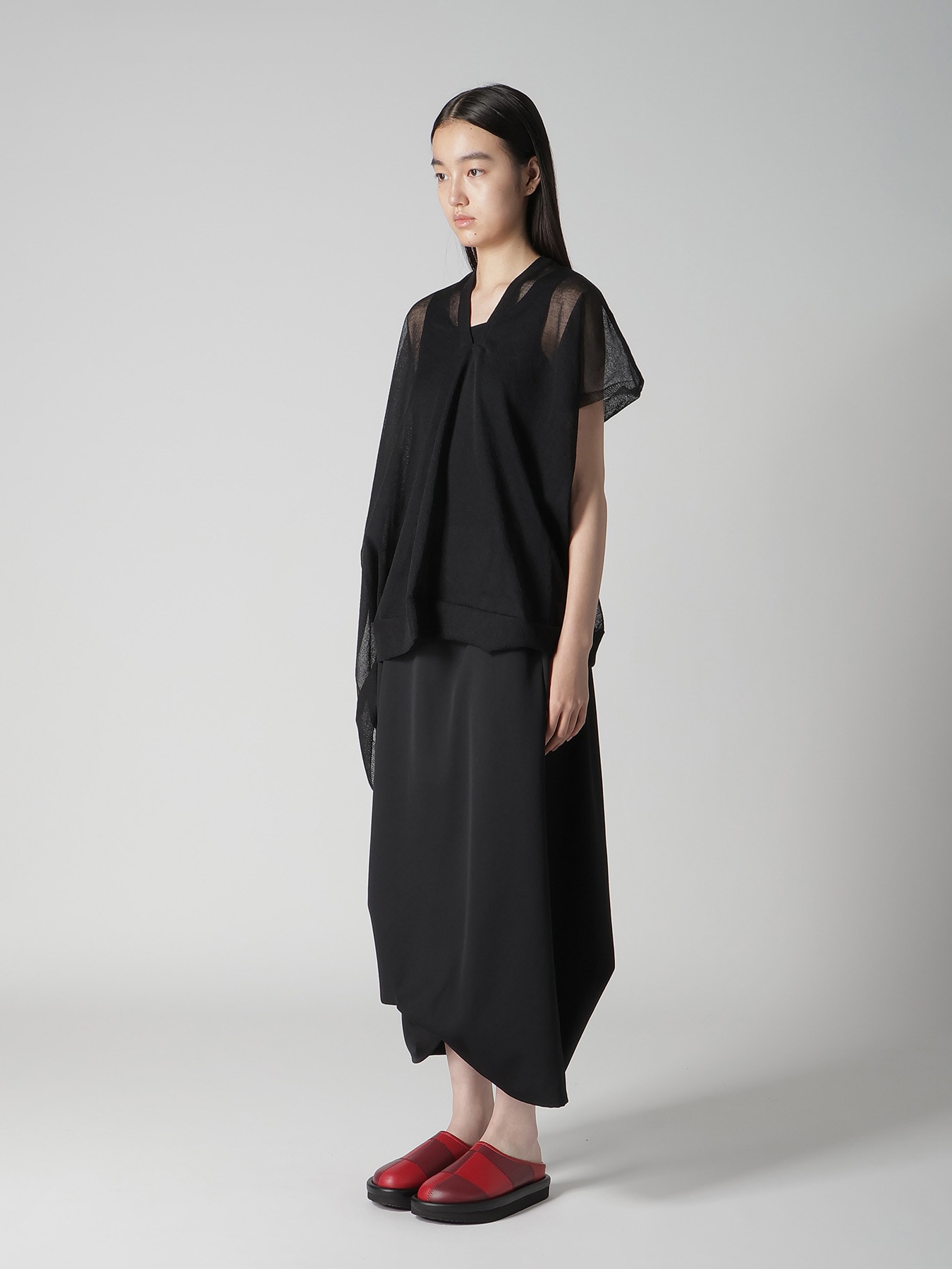 ALLONGE SHEER VEST KNIT