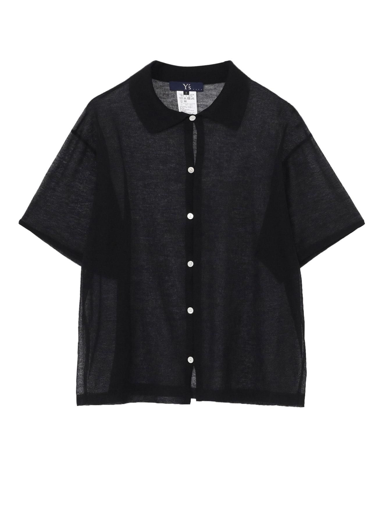 ALLONGE SHEER OPEN COLLAR KNIT