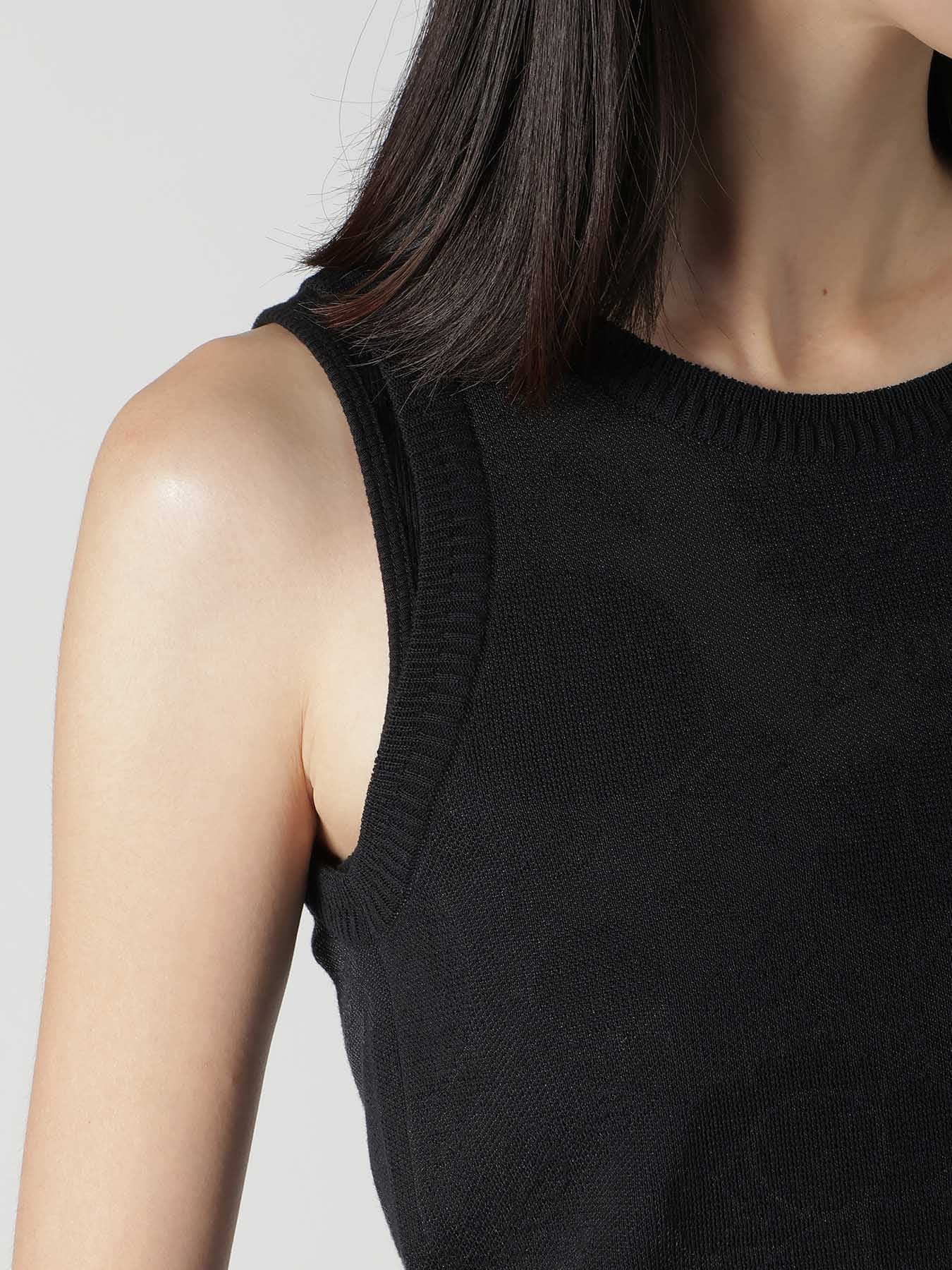 COTTON/NYLON COMPACT TWIST TANK TOP