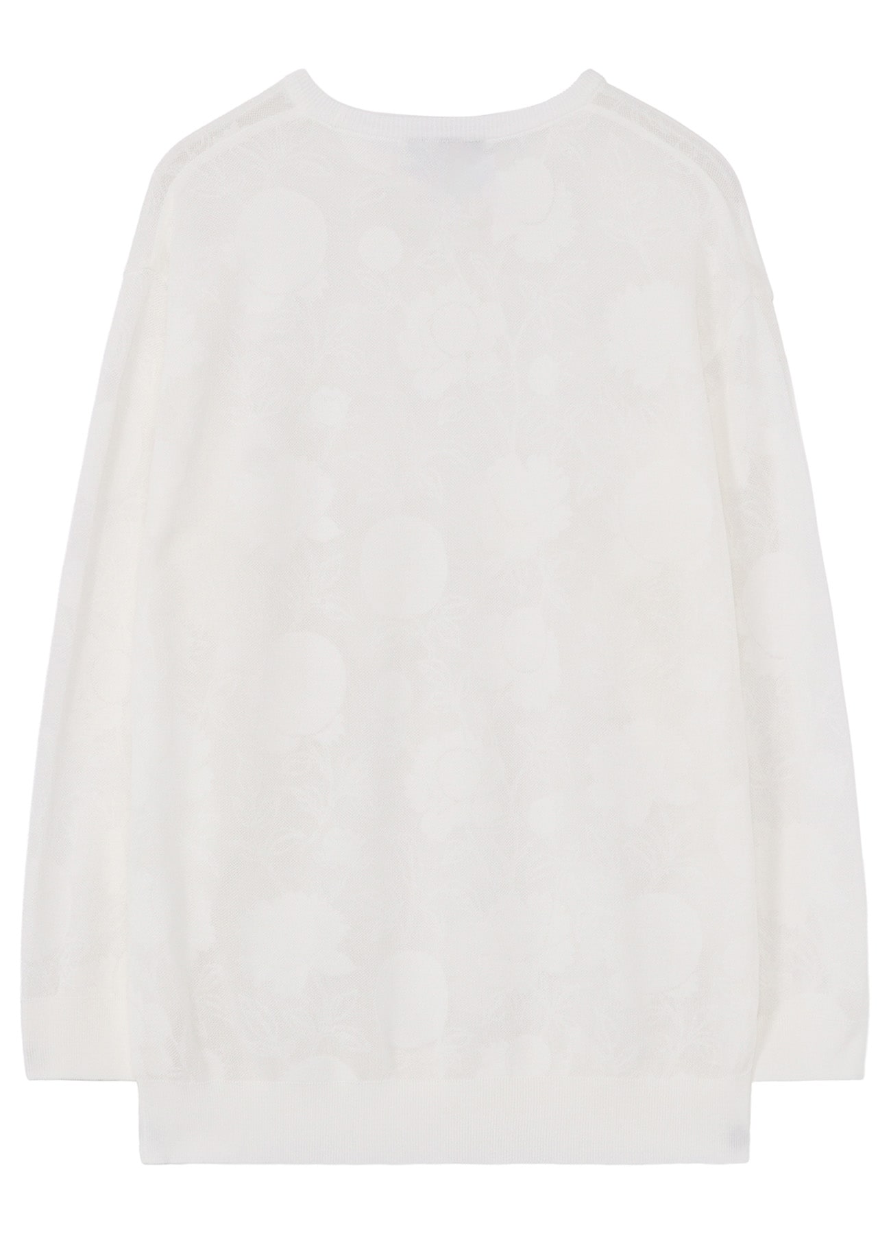 COTTON/NYLON COMPACT TWIST LONG SLEEVE KNIT