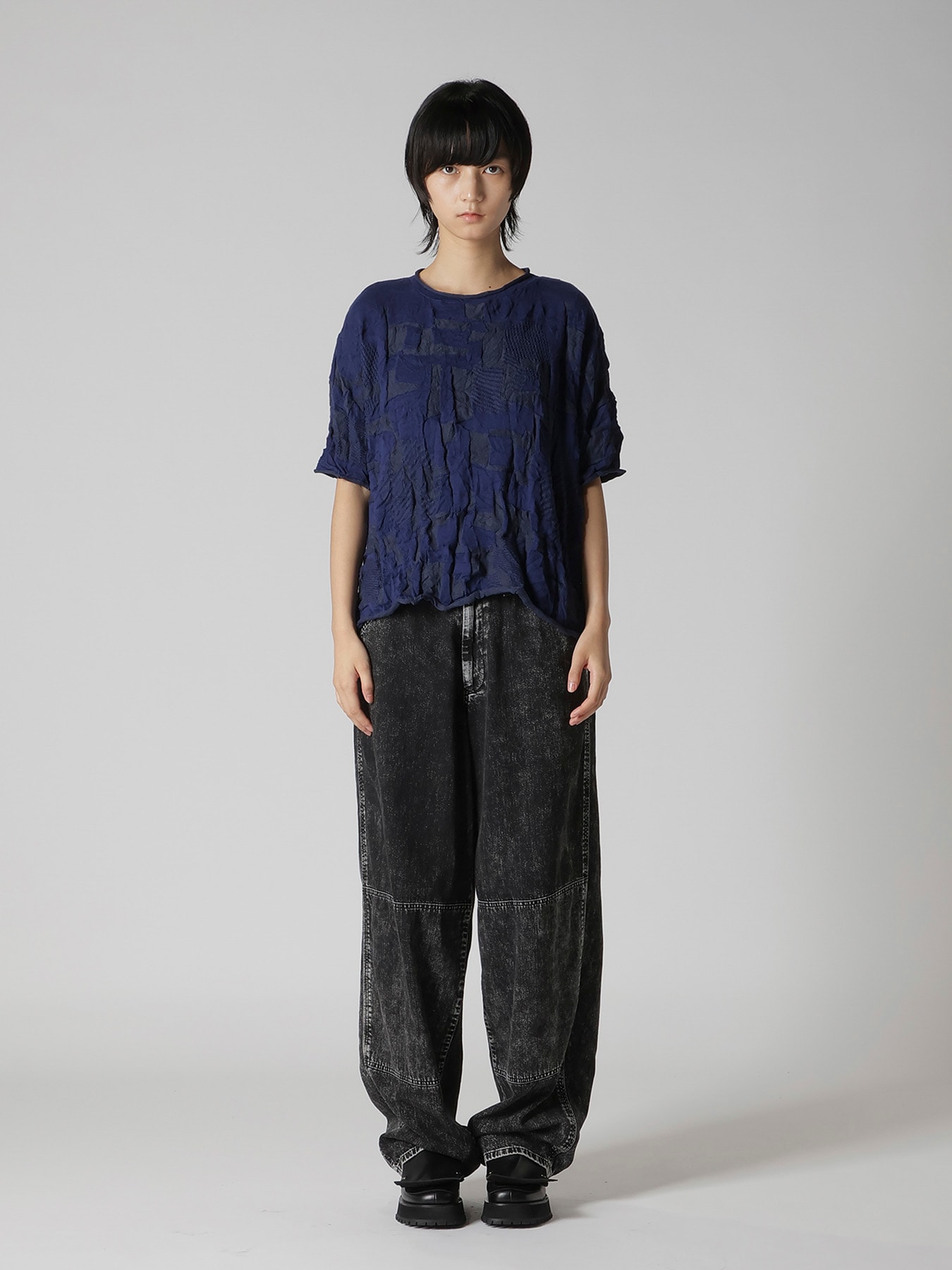 STRIPE CIRCLE LINKS BIG PULLOVER