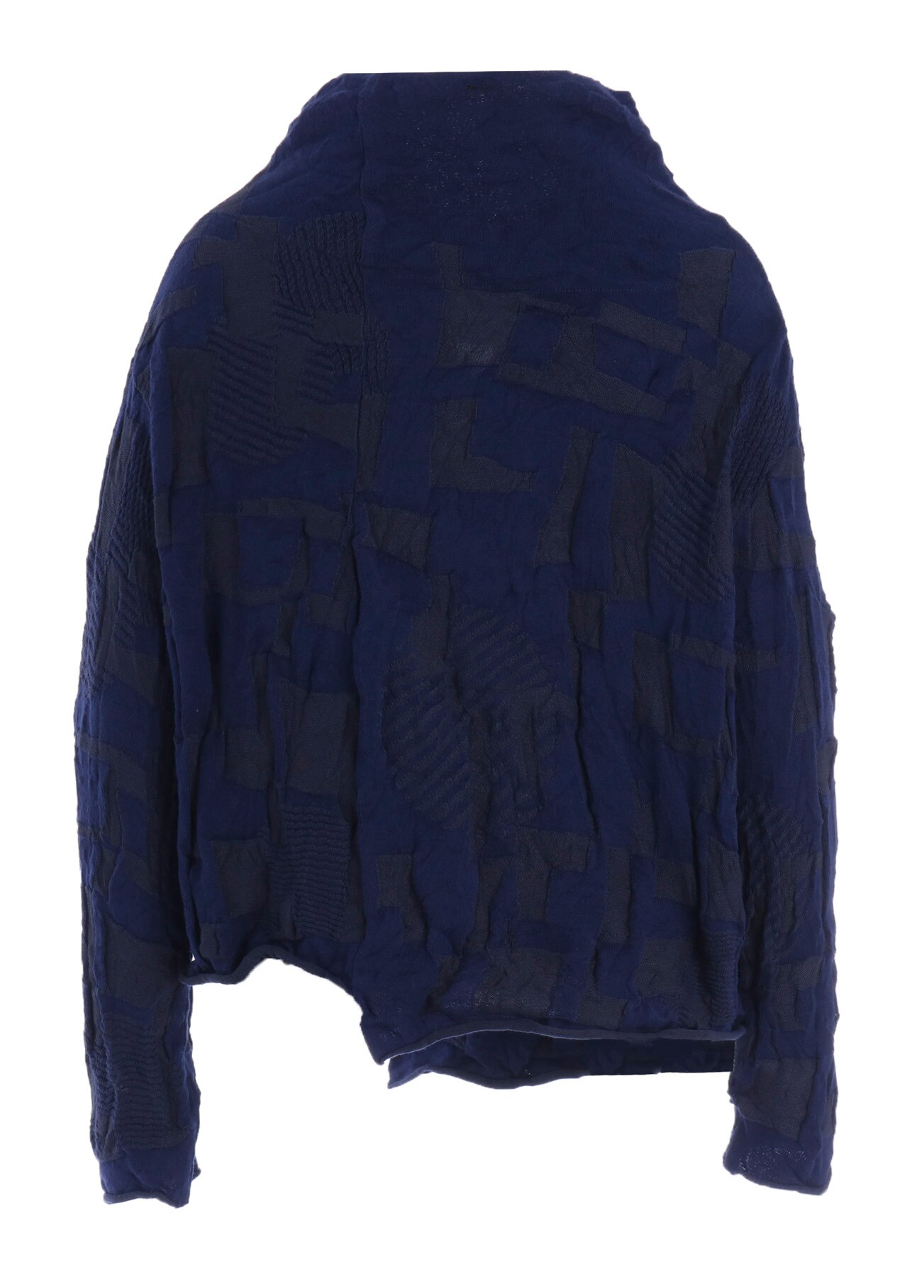 STRIPE CIRCLE LINKS 3-BUTTON CARDIGAN
