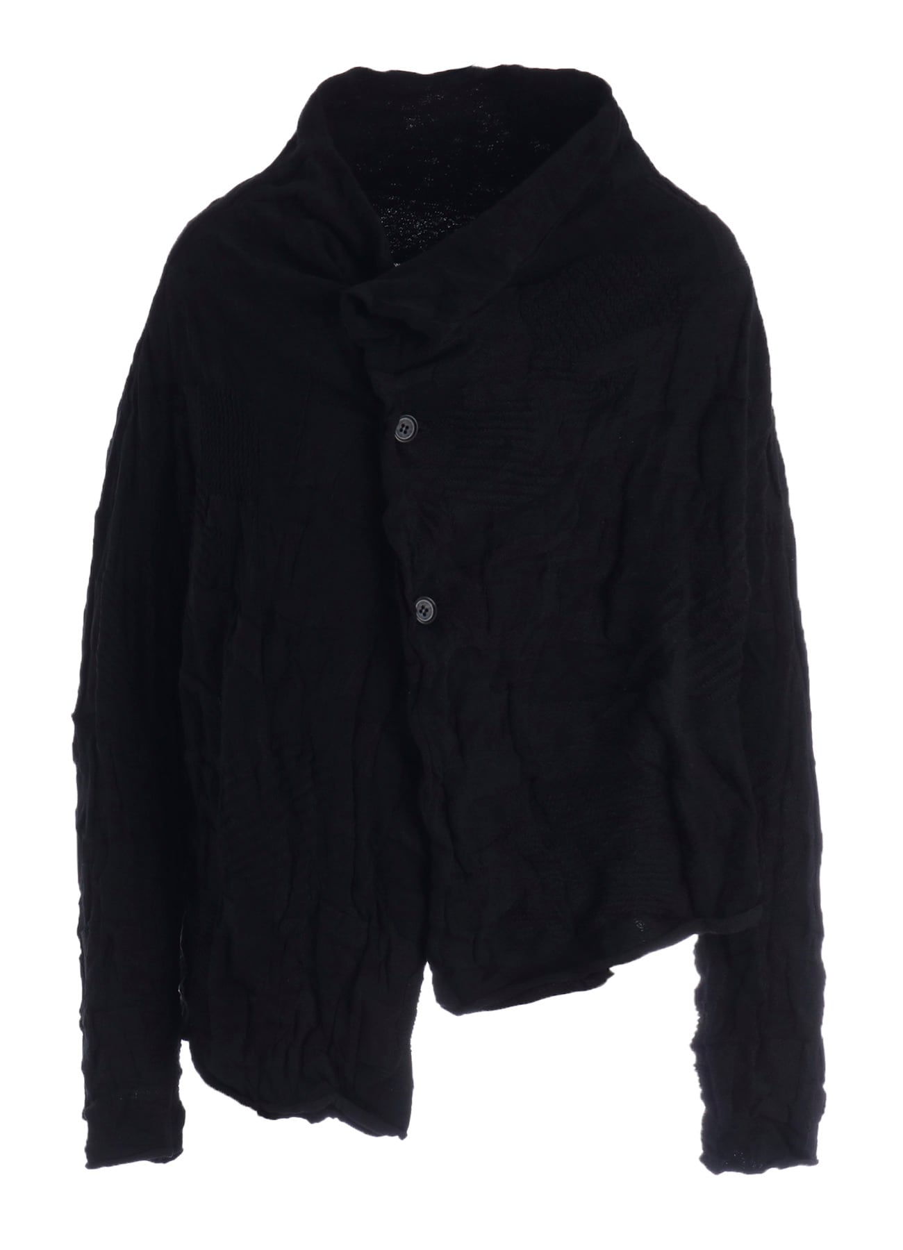 STRIPE CIRCLE LINKS 3-BUTTON CARDIGAN