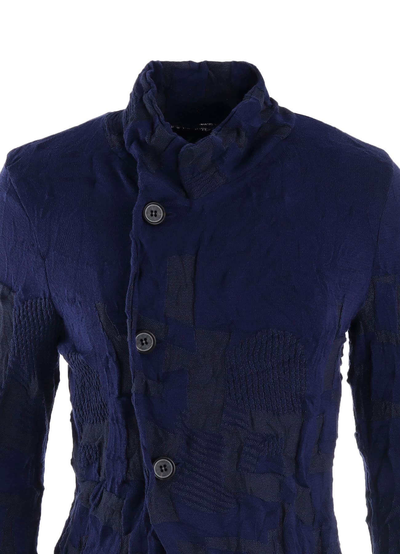 STRIPE CIRCLE LINKS 4-BUTTON JACKET