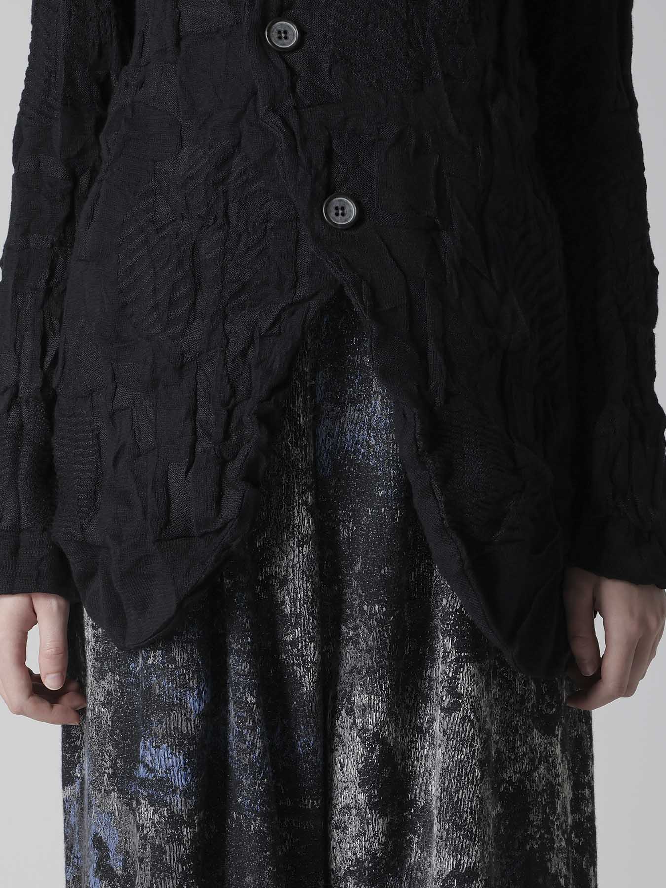 STRIPE CIRCLE LINKS 4-BUTTON JACKET