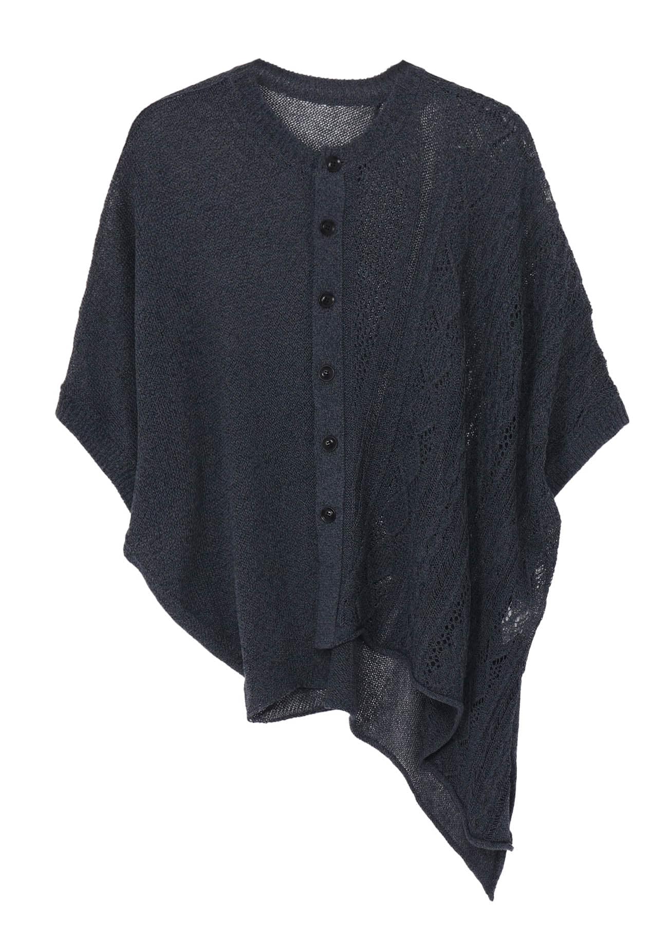 OPEN-WEAVE CABLE-KNIT COAT