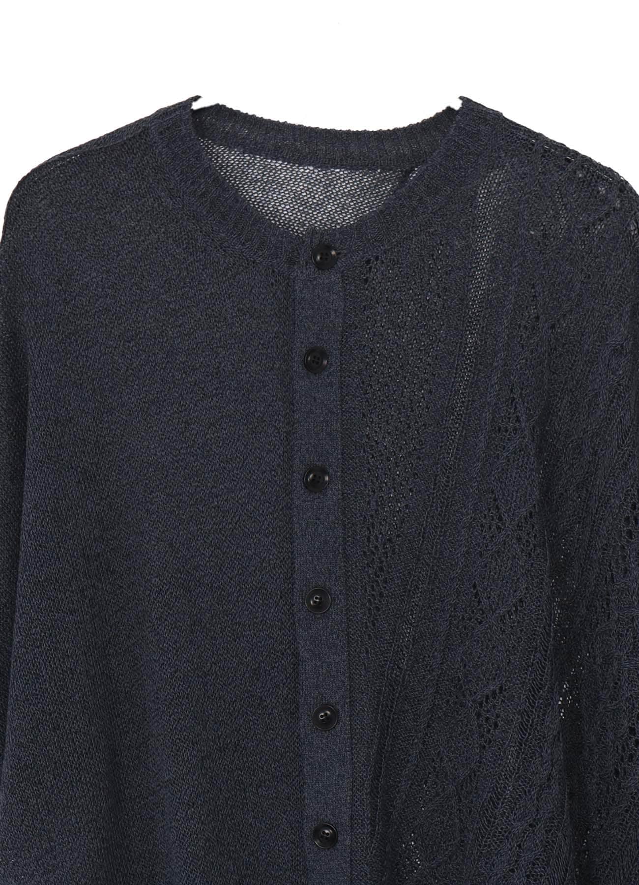 OPEN-WEAVE CABLE-KNIT COAT