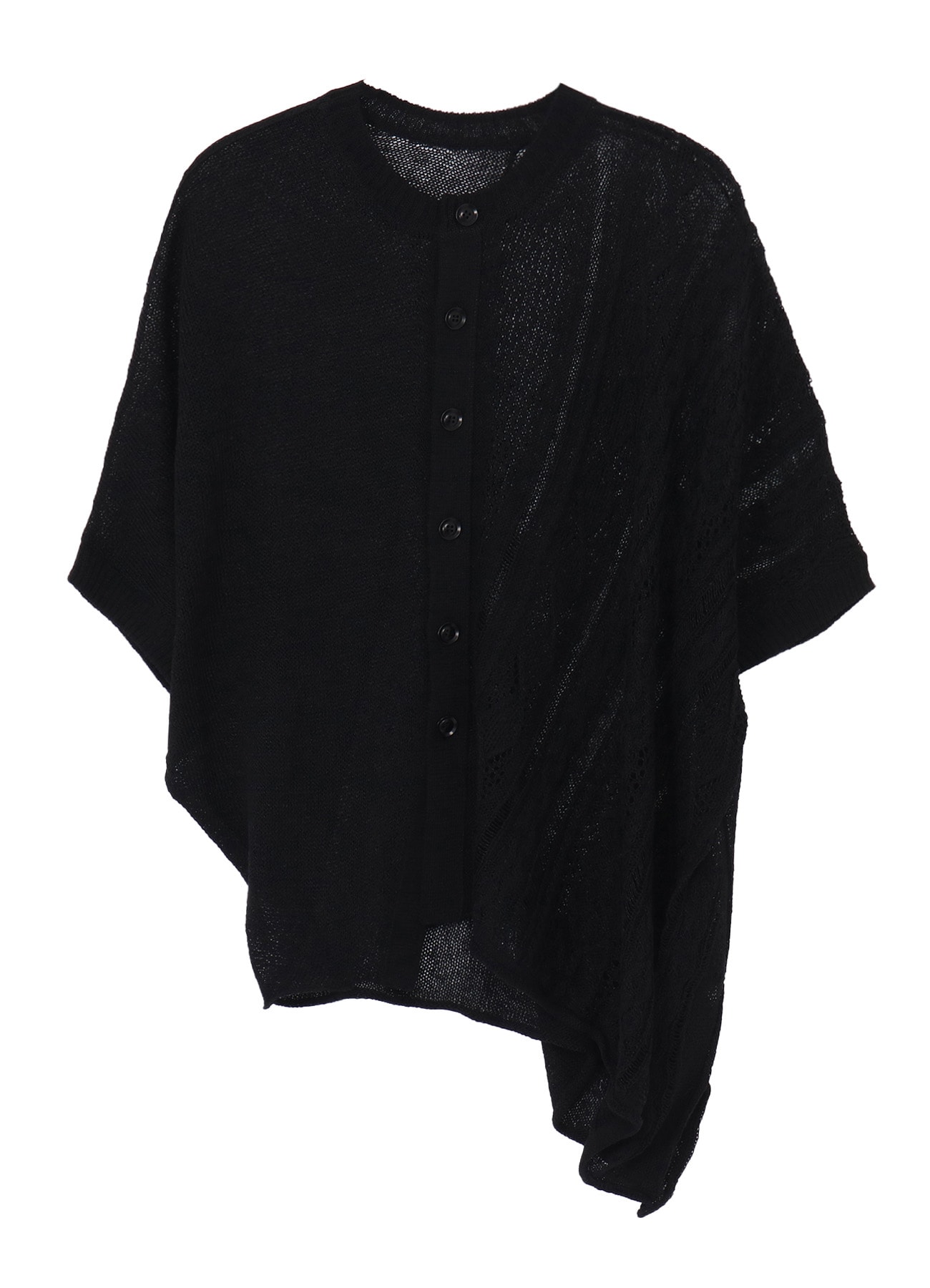 OPEN-WEAVE CABLE-KNIT COAT