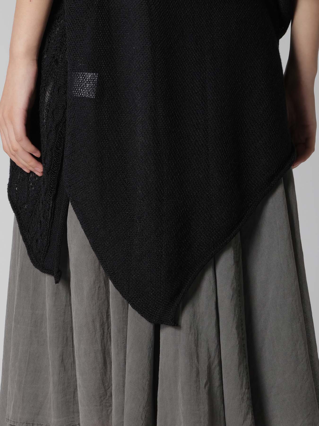 OPEN-WEAVE CABLE-KNIT COAT