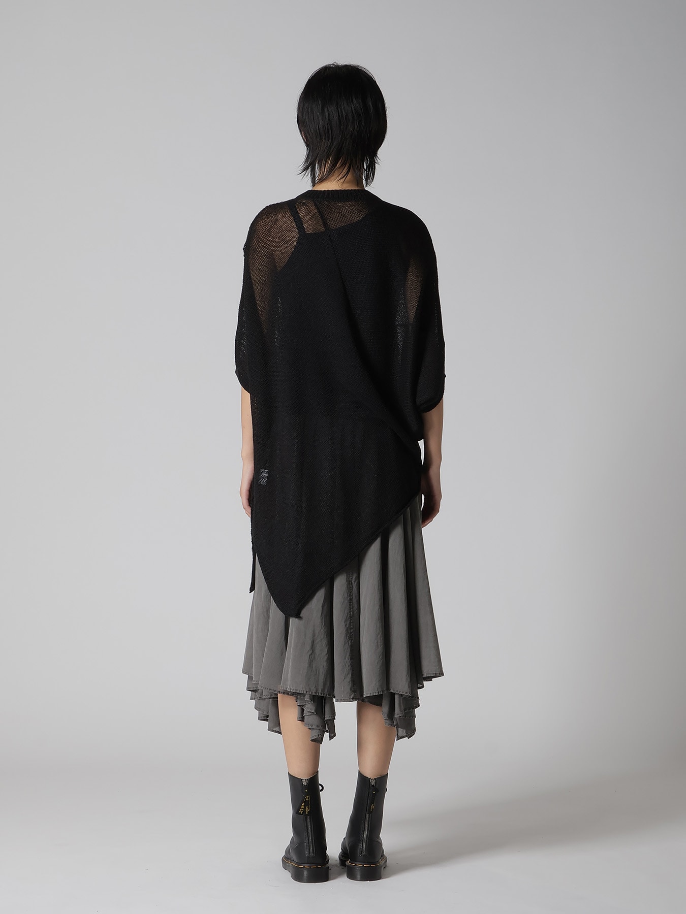 OPEN-WEAVE CABLE-KNIT COAT