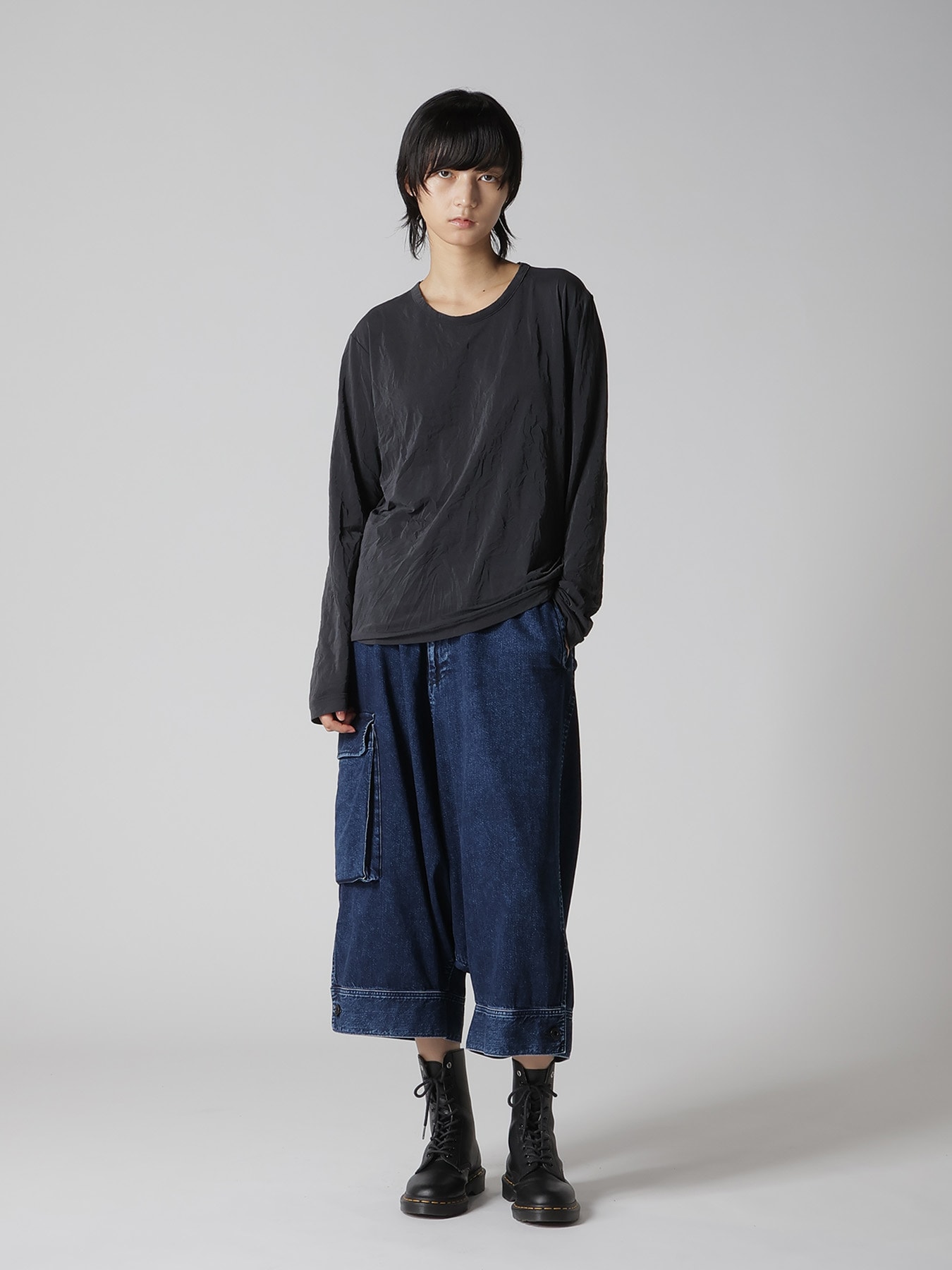 WRINKLE JERSEY Y'S STITCH LONG SLEEVE T