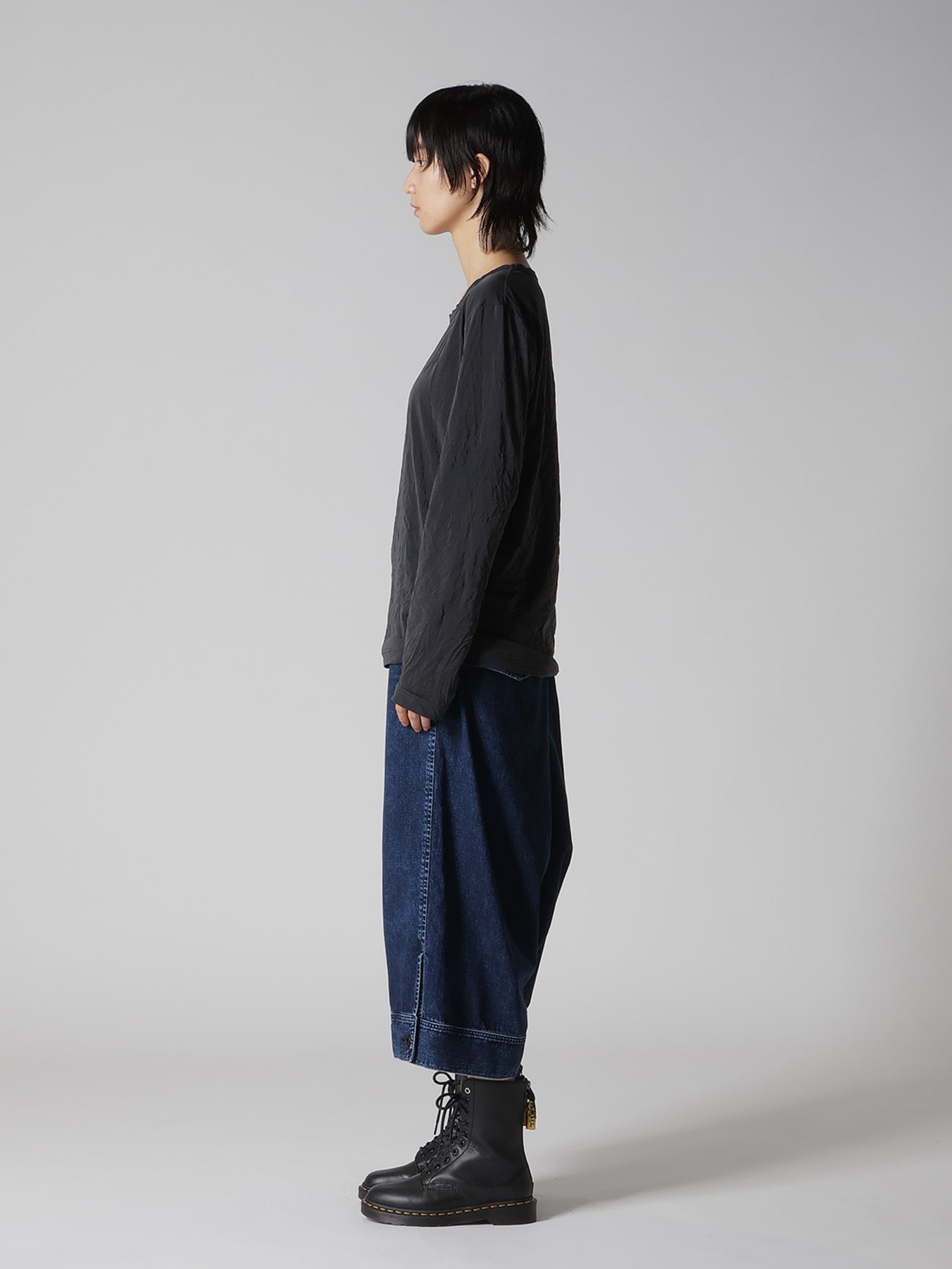 WRINKLE JERSEY Y'S STITCH LONG SLEEVE T