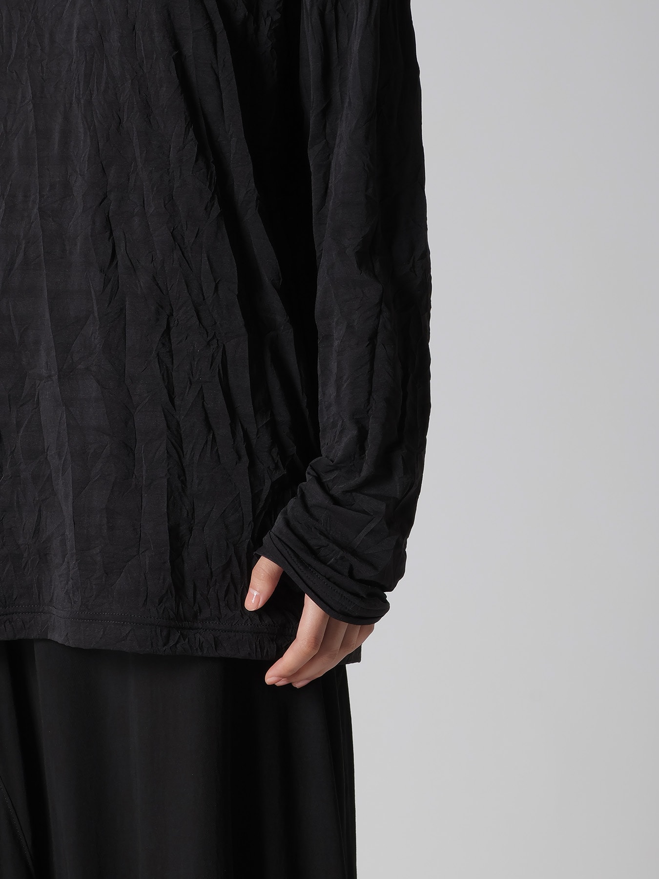 WRINKLE JERSEY Y'S STITCH LONG SLEEVE BIG T