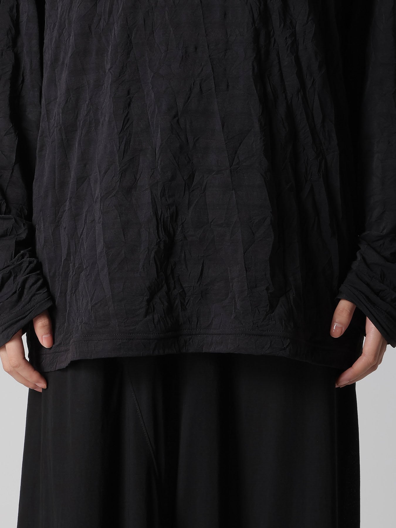 WRINKLE JERSEY Y'S STITCH LONG SLEEVE BIG T