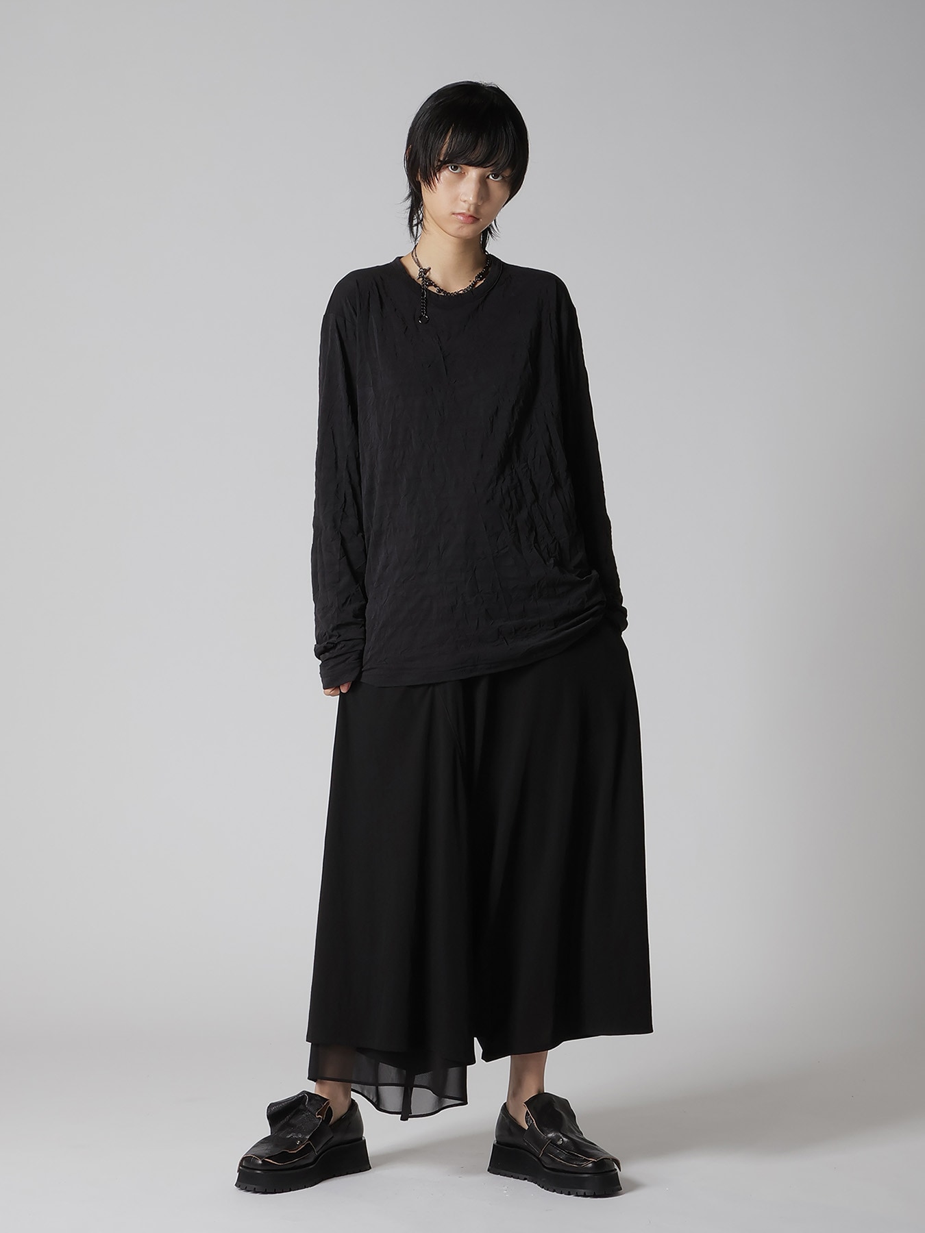 WRINKLE JERSEY Y'S STITCH LONG SLEEVE BIG T