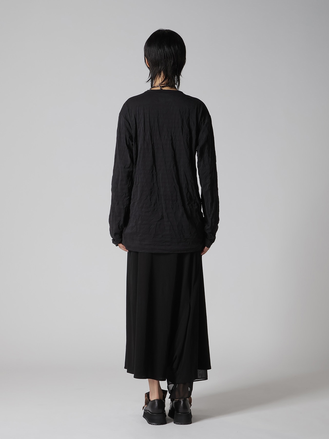 WRINKLE JERSEY Y'S STITCH LONG SLEEVE BIG T