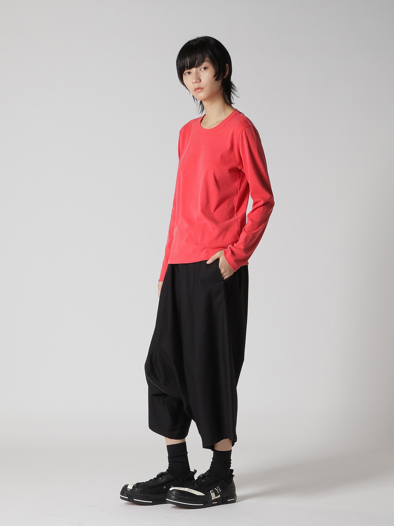 COTTON FRAISE Y'S STITCH LONG SLEEVE T