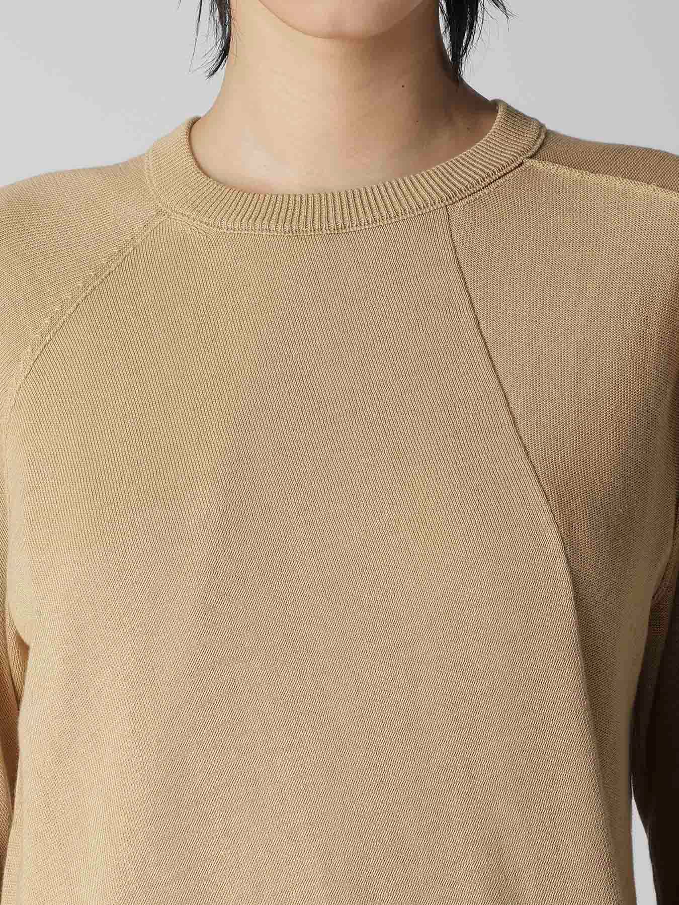 "Y" INTERSIA JERSEY LONG SLEEVE PULLOVER