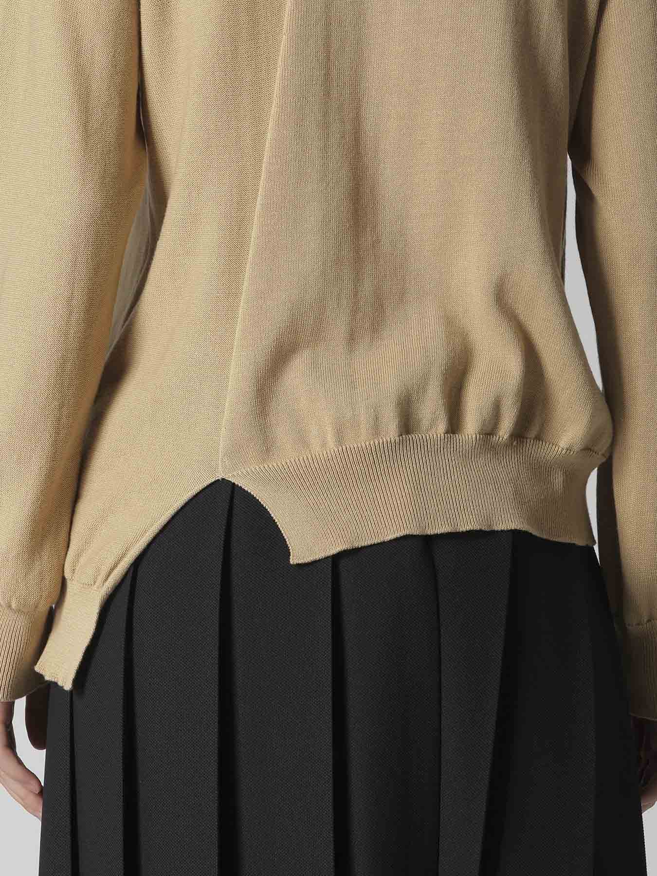 "Y" INTERSIA JERSEY LONG SLEEVE PULLOVER