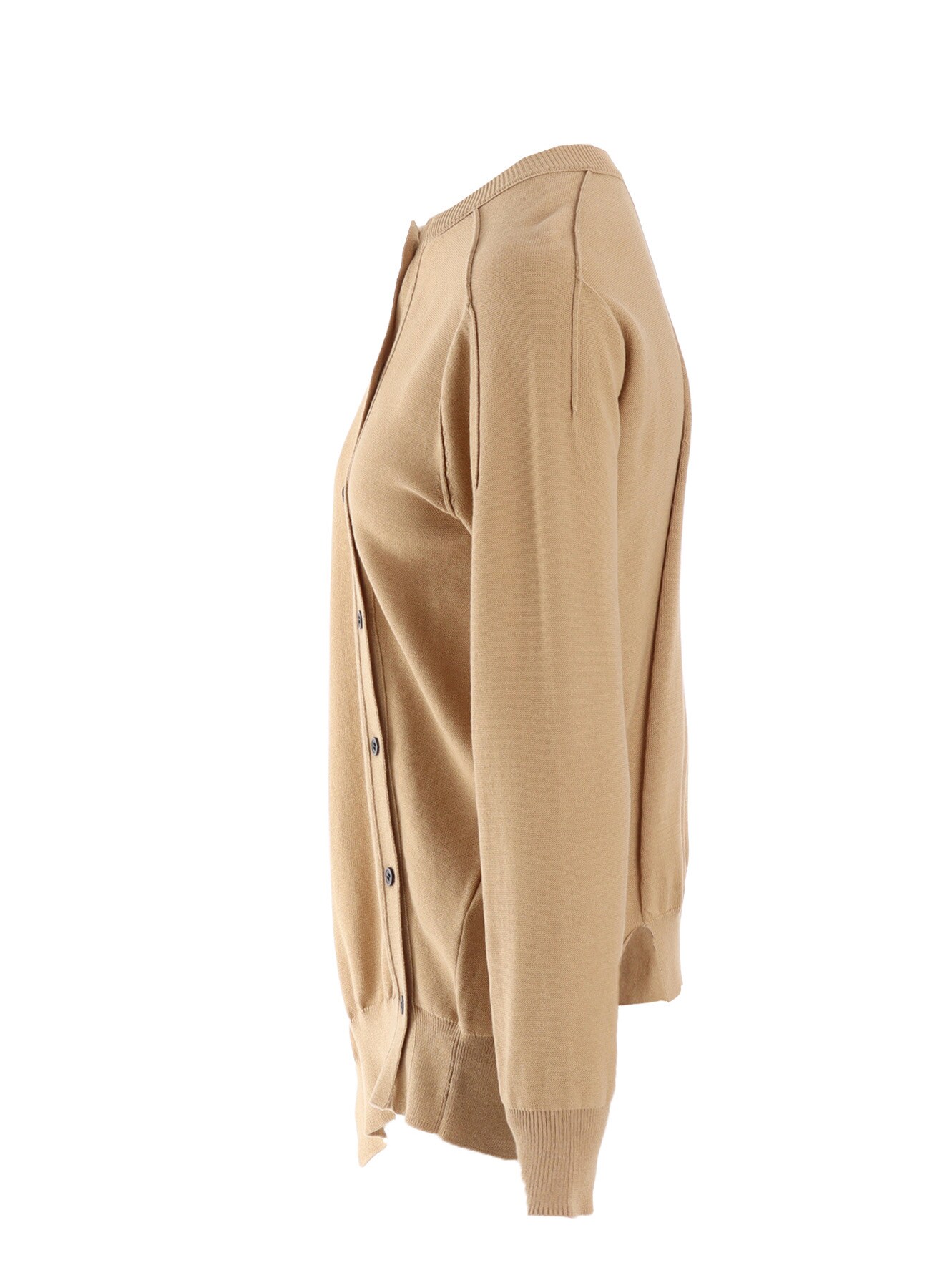 "Y" INTERSIA JERSEY LONG SLEEVE CARDIGAN