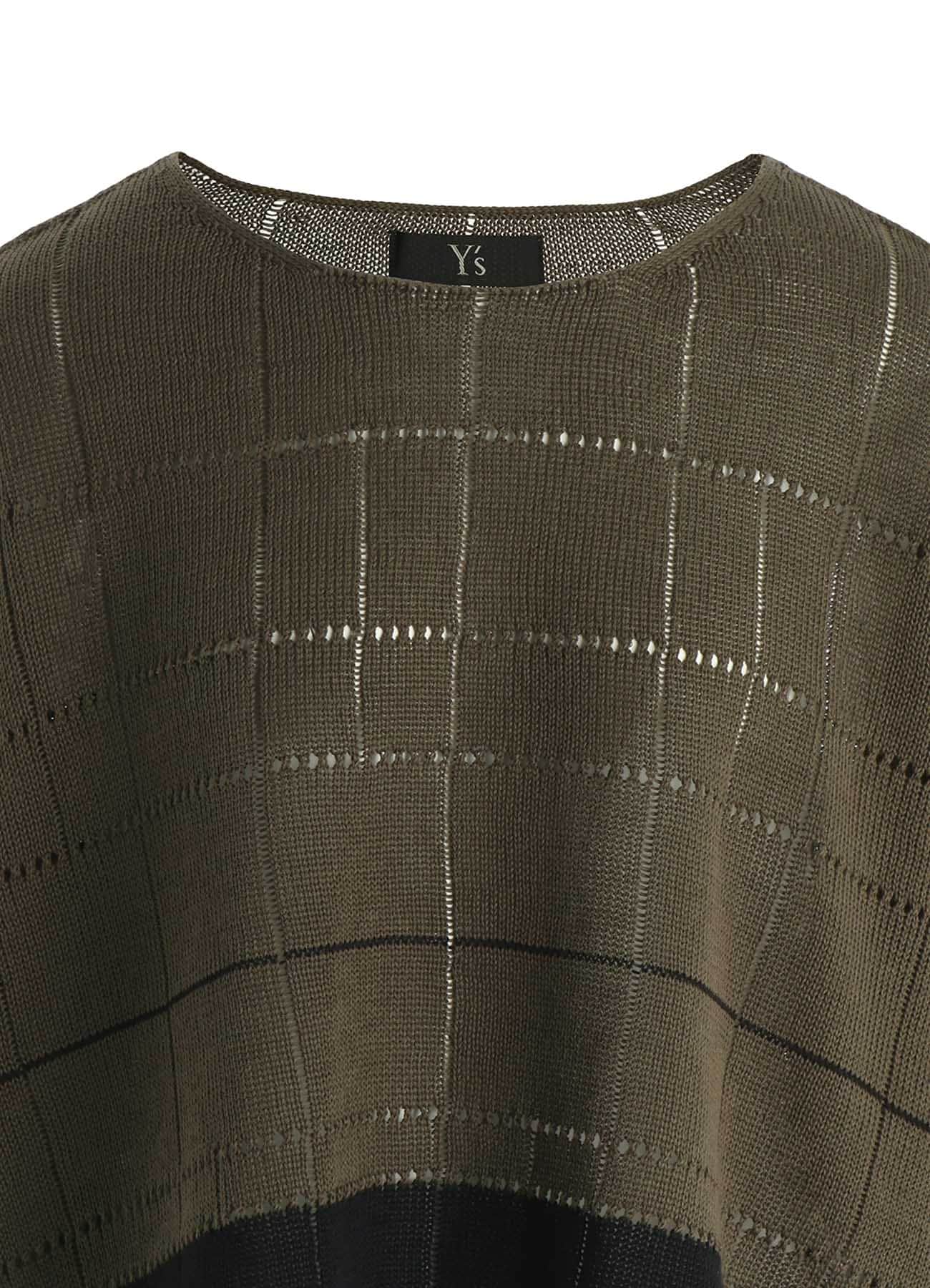 COTTON JERSEY DROP SHOULDER SHORT PULLOVER