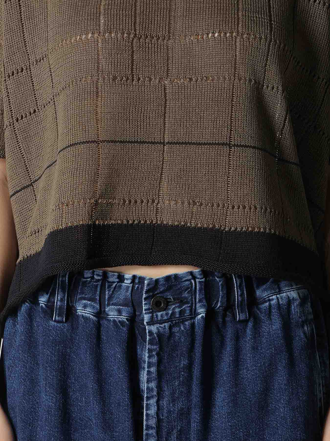 COTTON JERSEY DROP SHOULDER SHORT PULLOVER