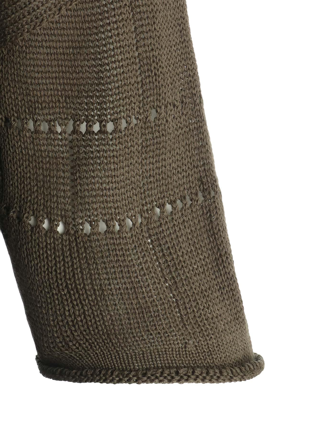 COTTON JERSEY DROP SHOULDER CARDIGAN