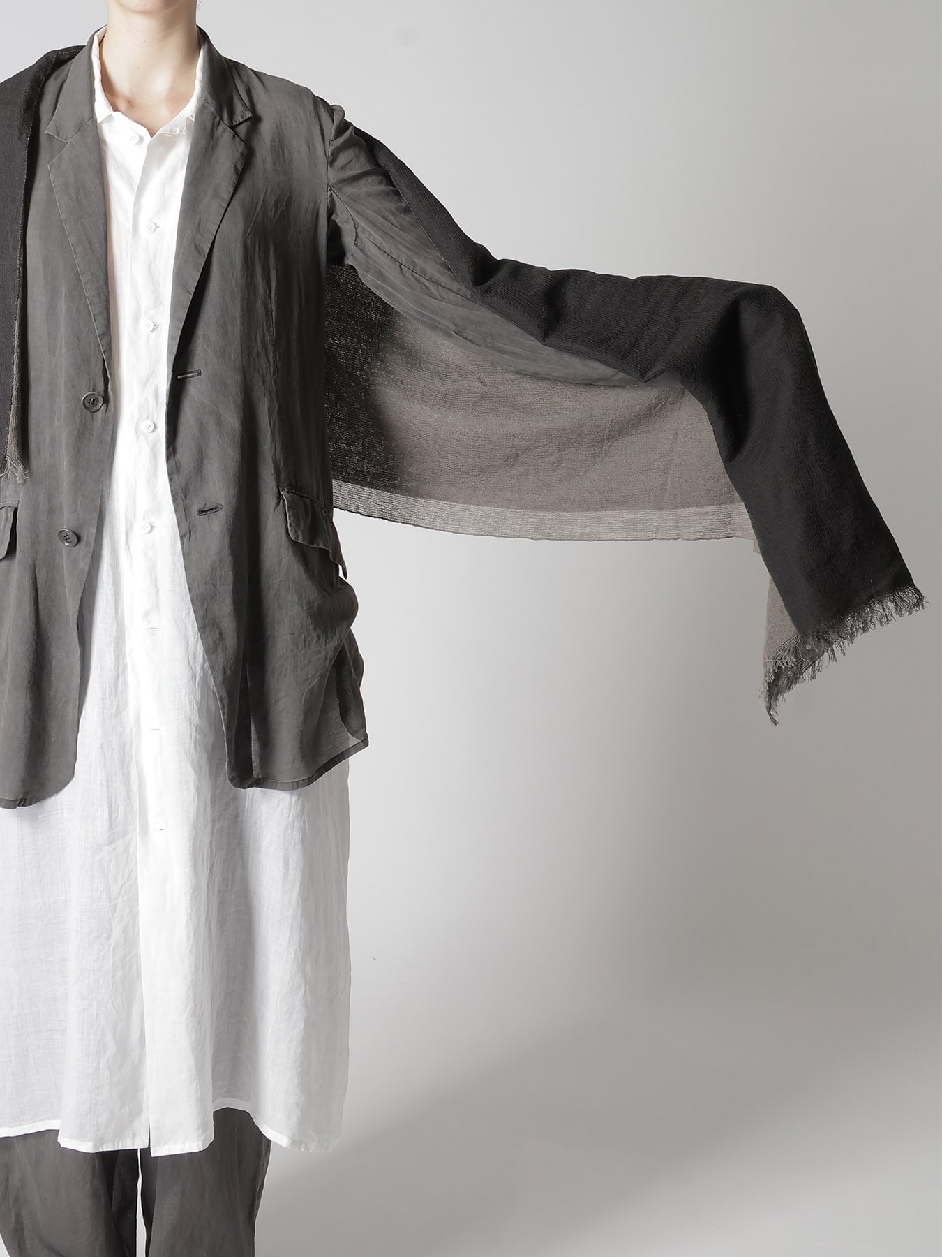 WOOL DOUBLE LAYTER SCARF