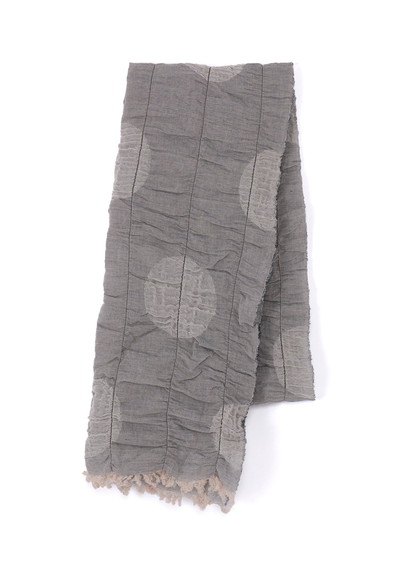 DOT JACQUARD GATHER SCARF