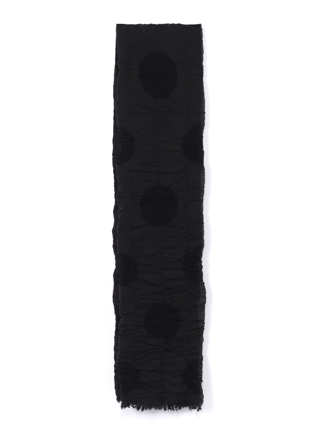 DOT JACQUARD GATHER SCARF