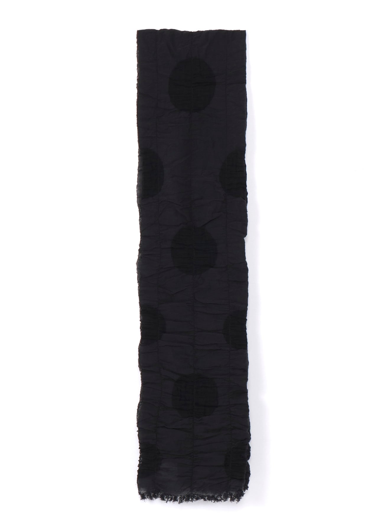 DOT JACQUARD GATHER SCARF