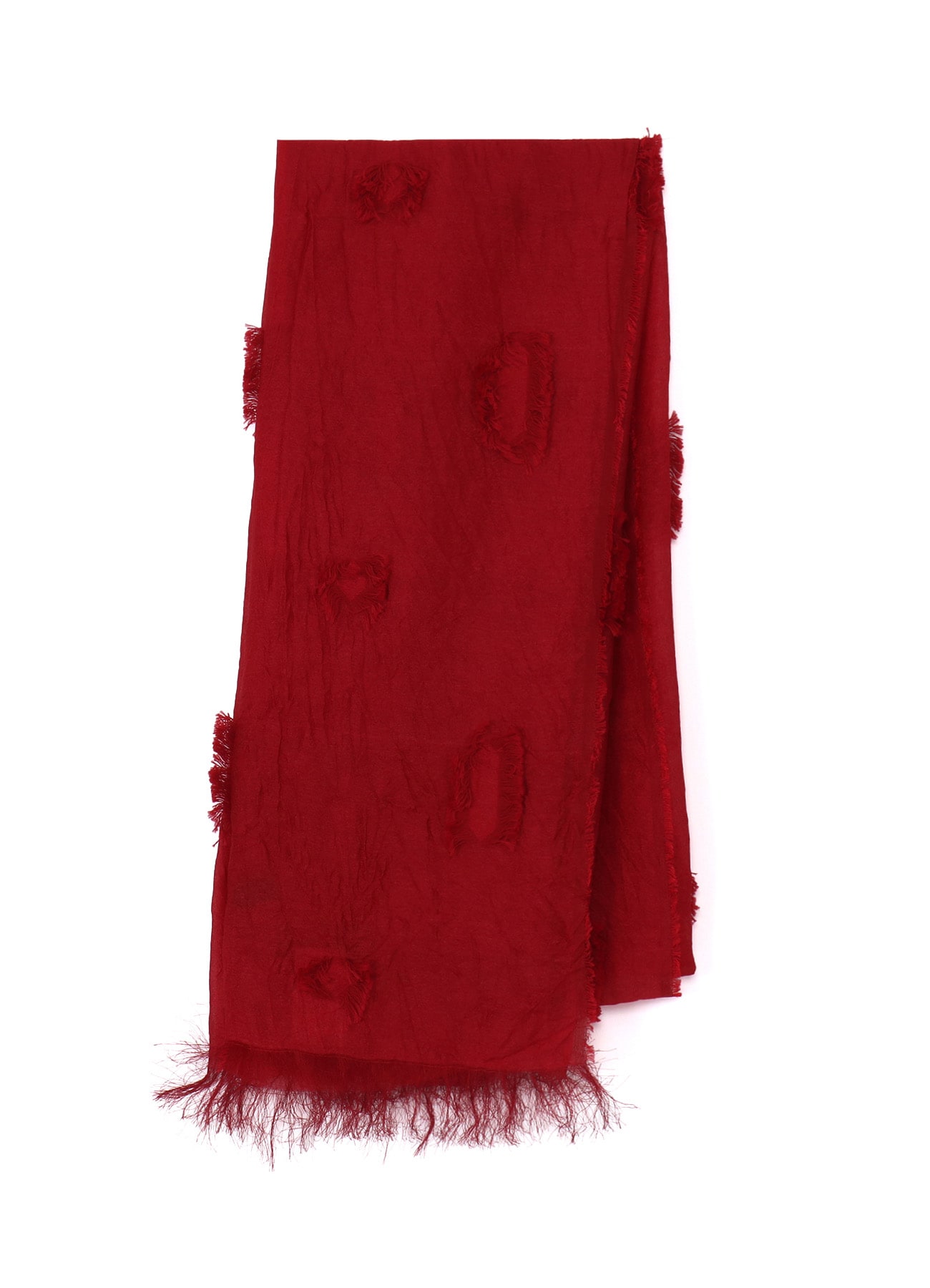 CUT SILK JACQUARD DOT CUT SCARF